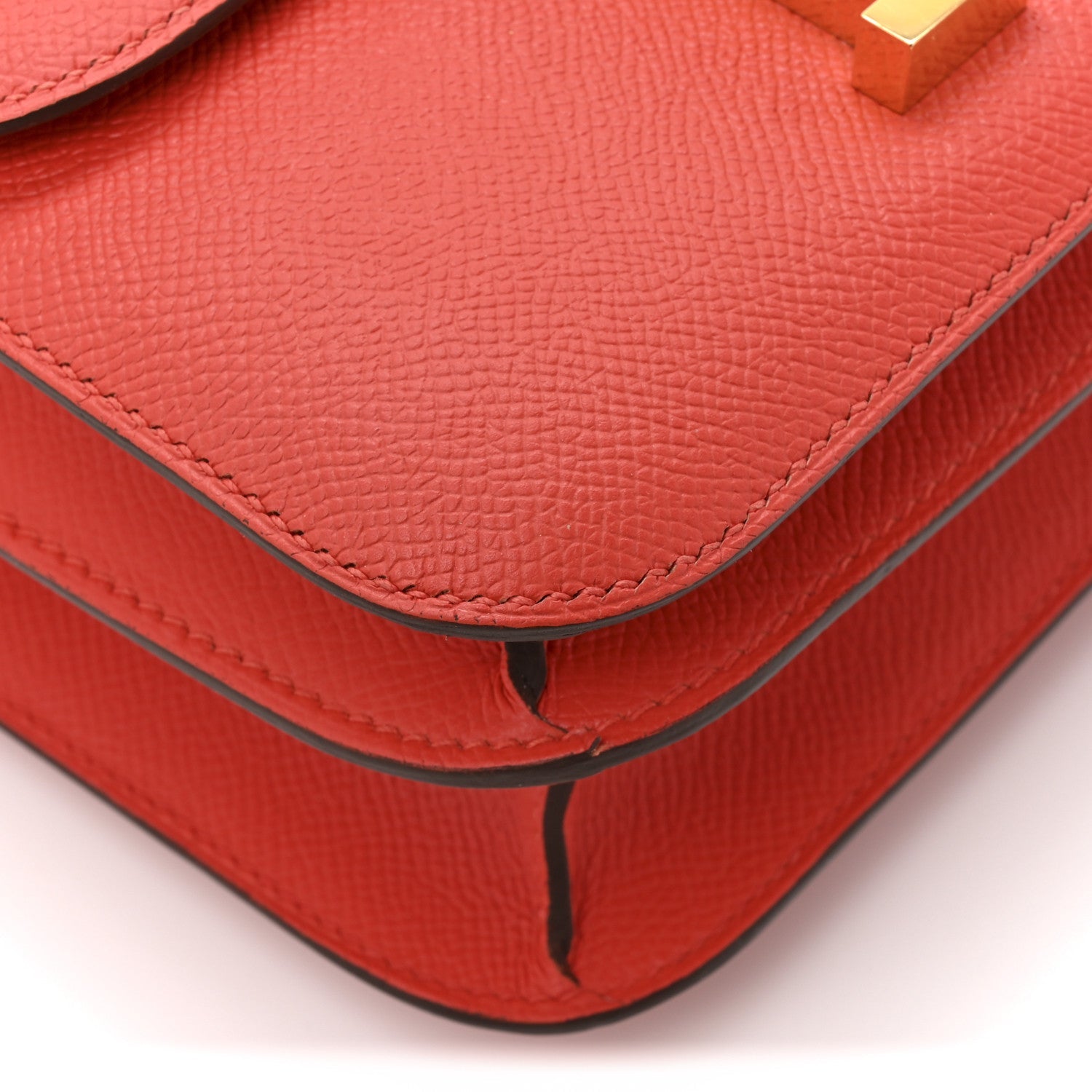 HERMES CONSTANCE 24 ROUGE PIVOINE EPSOM GOLD HARDWARE