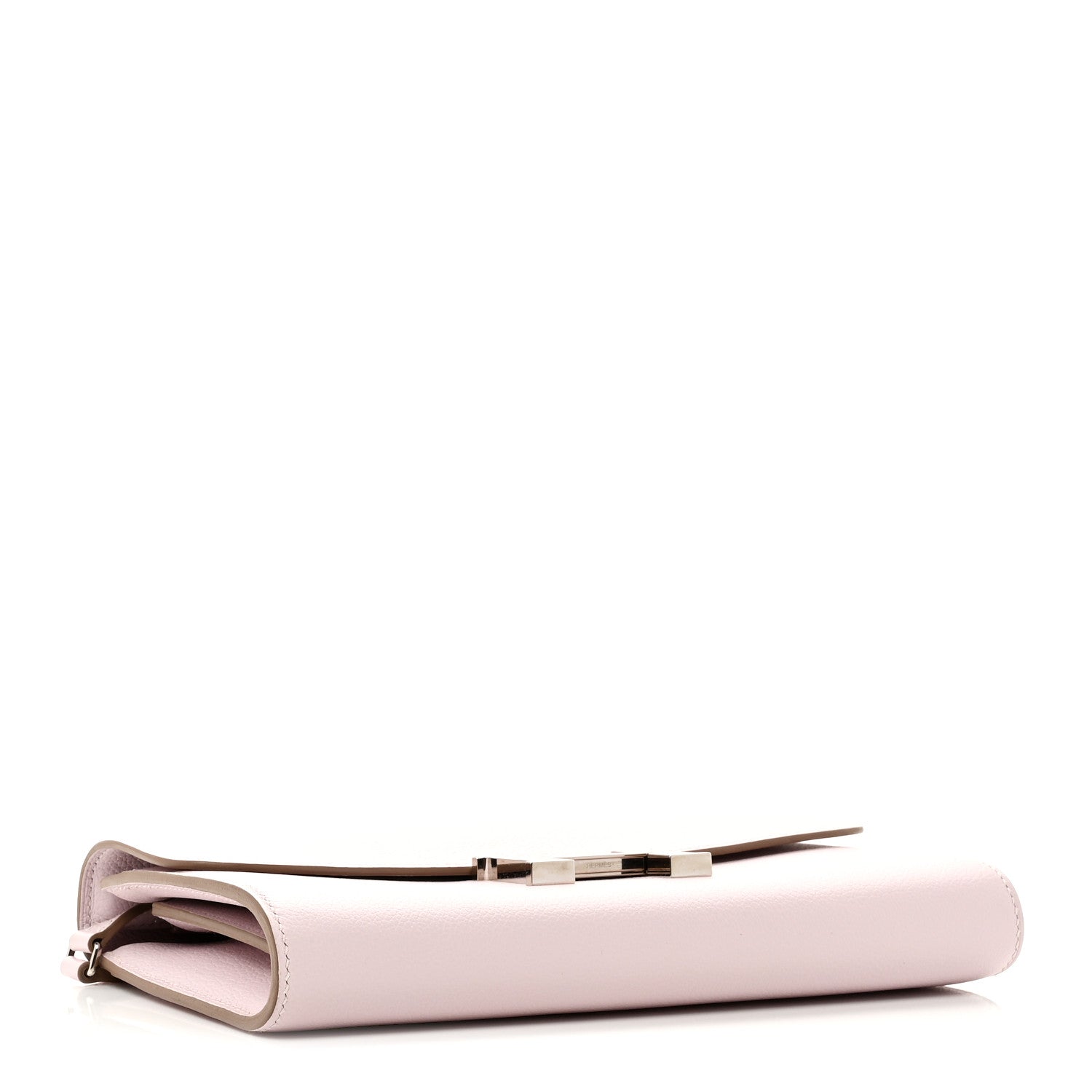 HERMES CONSTANCE TO GO WALLET MAUVE PALE EVERCOLOR SILVER HARDWARE