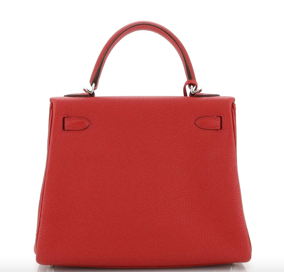 【新品未使用】エルメス ケリー２５ 内縫い ルージュカザック トゴ シルバー金具 HERMES KELLY RETOURNE 25 ROUGE CASAQUE TOGO SILVER HARDWARE