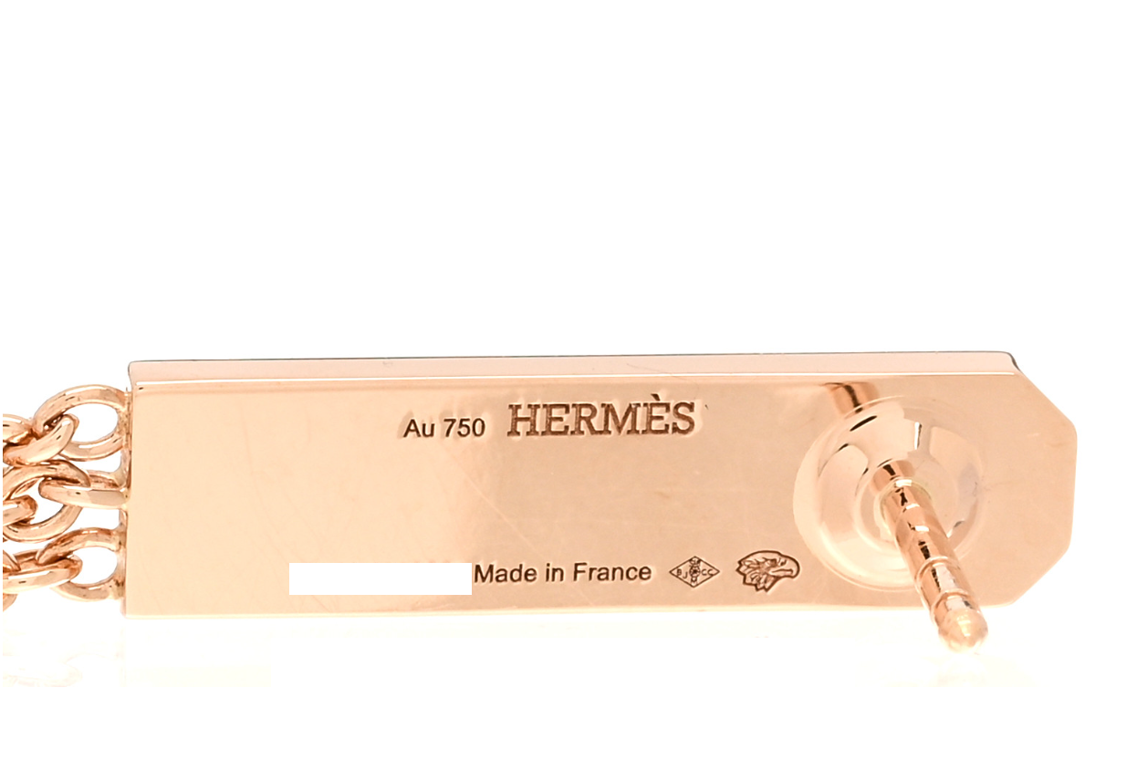 【定価以下】エルメス ケリーガヴロッシュ ピアス ローズゴールド ダイヤモンド HERMES KELLY GAVROCHE EARRINGS ROSE GOLD DIAMONDS