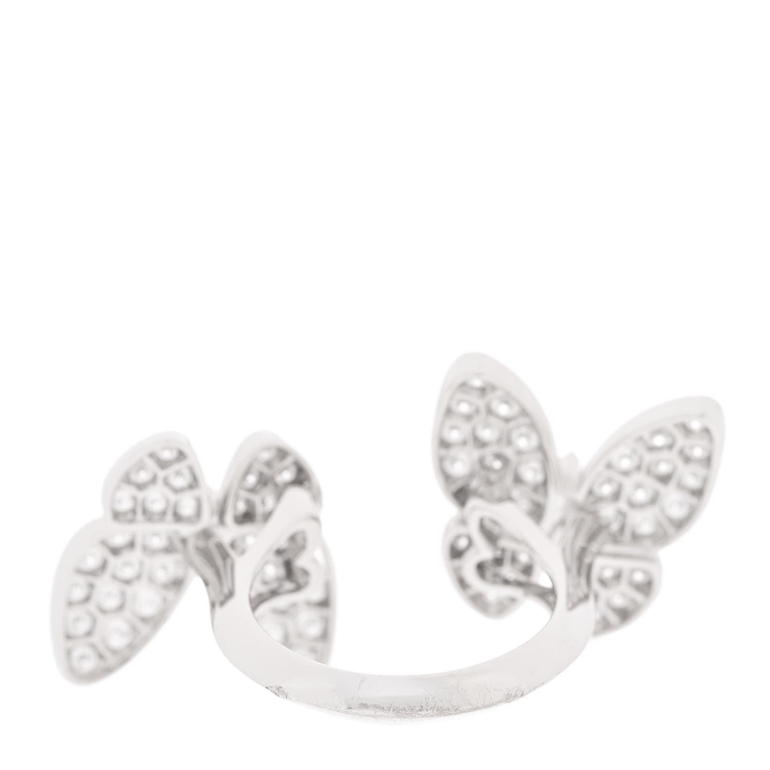 ヴァンクリーフ＆アーペル ビトゥィーンザフィンガー リング ダイヤモンド 18K ホワイトゴールド VAN CLEEF & ARPELS BETWEEN THE FINGER RING DIAMOND 18K WHITE GOLD
