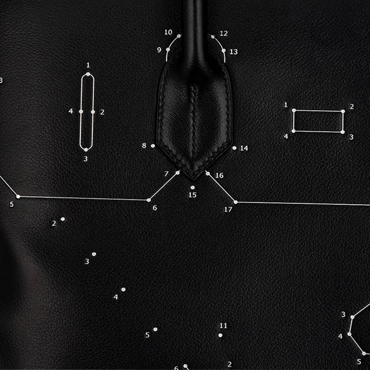 エルメス 限定品 コネクト ザ ドット 40 バーキンオータクロア エヴァーグレイン HAC ブラック シルバー金具 HERMES LIMITED EDITION CONNECT THE DOTS BIRKIN 40 HAC BLACK EVERGRAIN SILVER HARDWARE