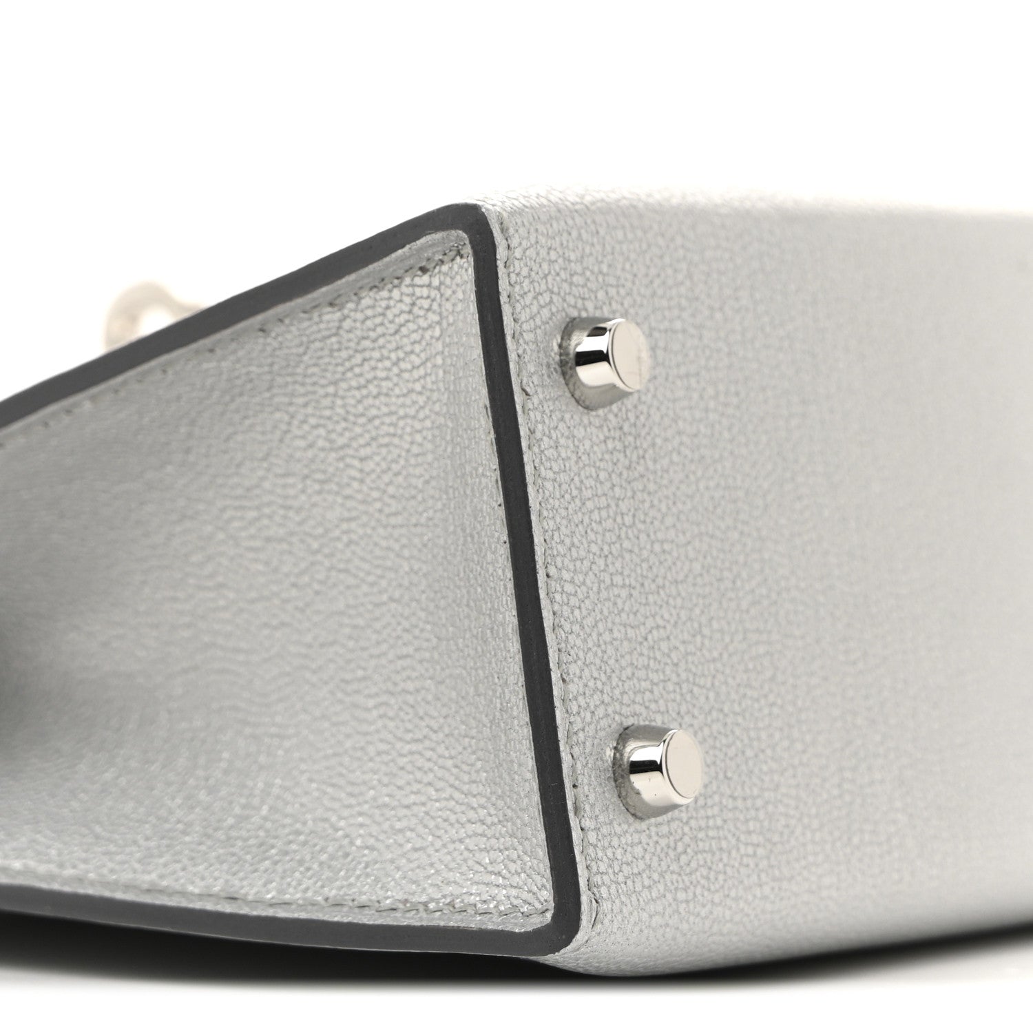 エルメス ミニケリー 20 外縫い Argent シェーブル シルバー金具 HERMES MINI KELLY 20 SELLIER ARGENT CHEVRE SILVER HARDWARE