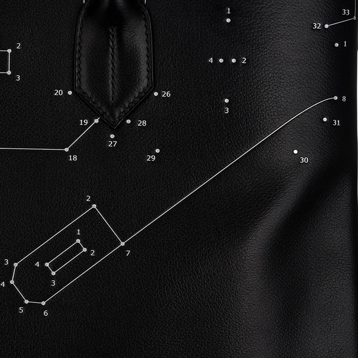 エルメス 限定品 コネクト ザ ドット 40 バーキンオータクロア エヴァーグレイン HAC ブラック シルバー金具 HERMES LIMITED EDITION CONNECT THE DOTS BIRKIN 40 HAC BLACK EVERGRAIN SILVER HARDWARE