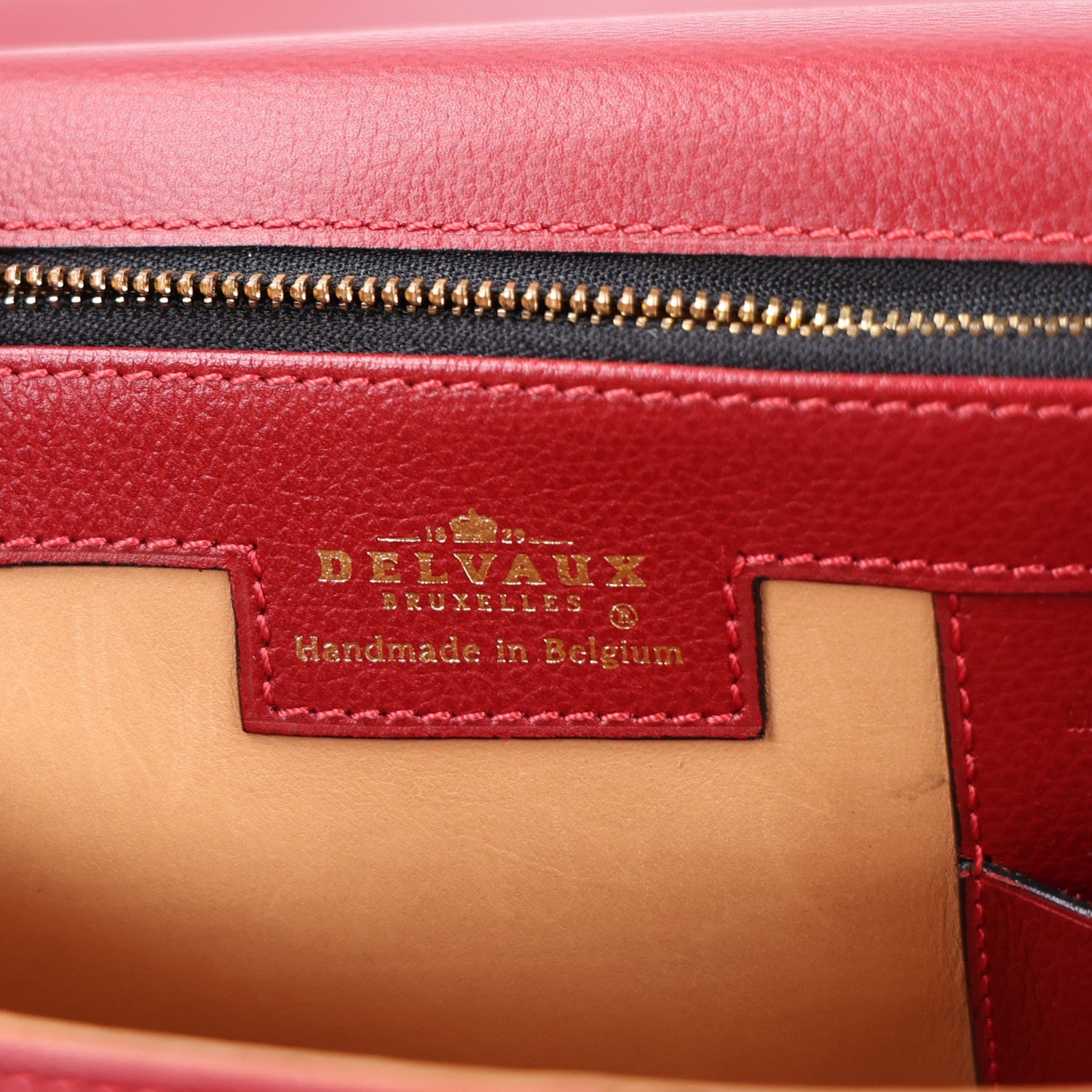 デルヴォー ブリヨン MM ショルダーバッグ Red グレインドカーフスキン ローズゴールド金具 DELVAUX BRILLANT MM SHOULDER BAG RED GRAINED CALFSKIN ROSE GOLD HARDWARE