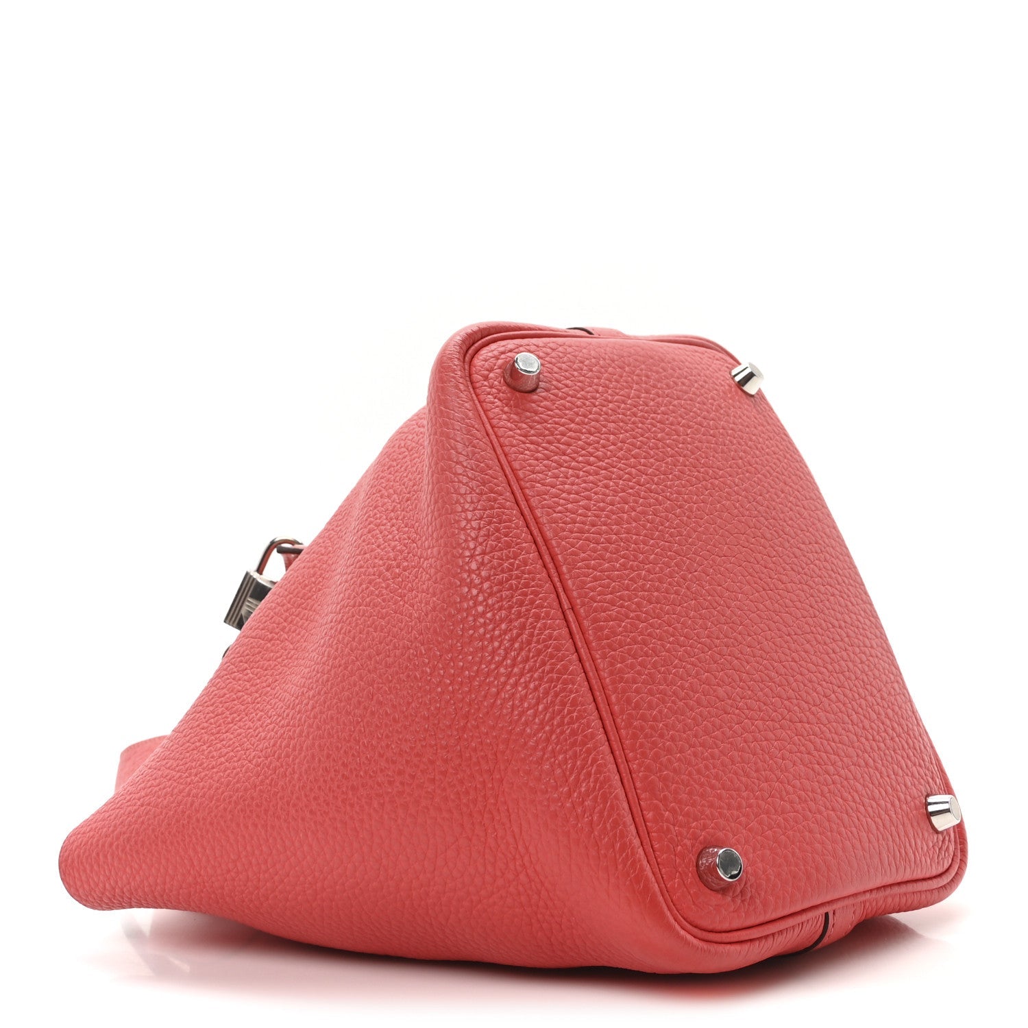 HERMES PICOTIN LOCK PM 18 ROSE JAIPUR TAURILLON CLEMENCE SILVER HARDWARE