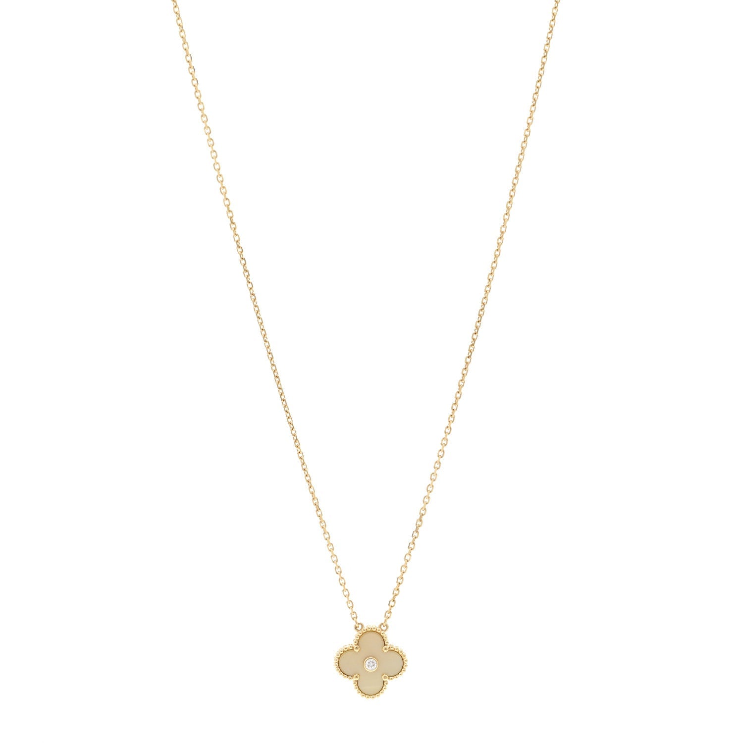 ヴァンクリーフ＆アーペル ヴィンテージアルハンブラ ペンダントネックレス マルチカラー 18K イエローゴールド VAN CLEEF & ARPELS VINTAGE ALHAMBRA PENDANT NECKLACE MULTICOLOR 18K YELLOW GOLD