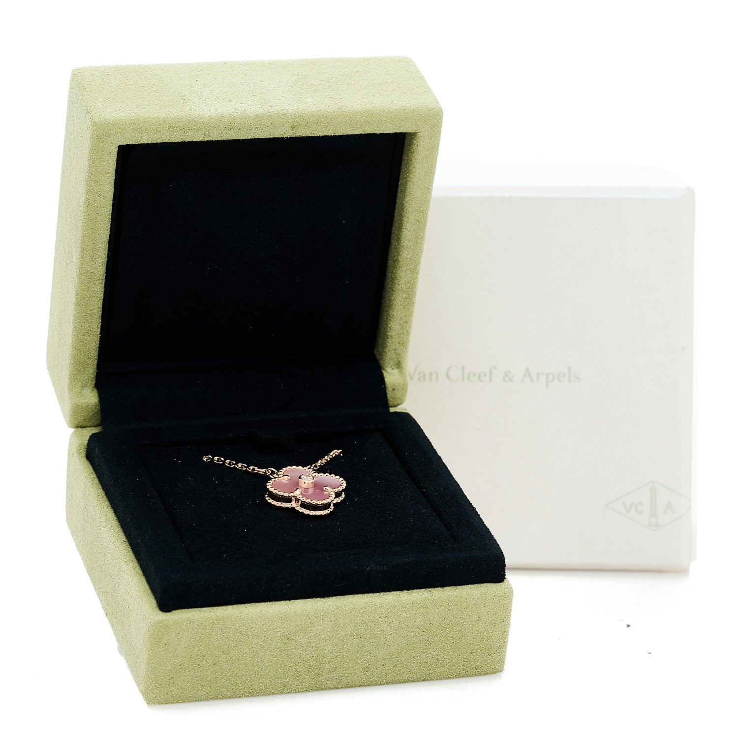 ヴァンクリーフ＆アーペル ヴィンテージアルハンブラ ペンダントネックレス マルチカラー 18K ローズゴールド VAN CLEEF & ARPELS VINTAGE ALHAMBRA PENDANT NECKLACE MULTICOLOR 18K ROSE GOLD