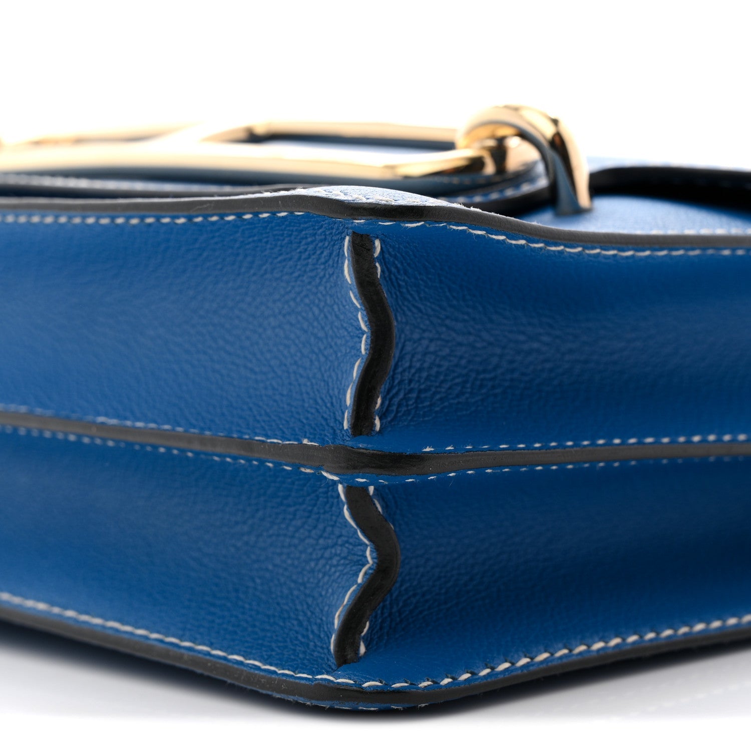 エルメス ルリ 23 Bleu Hydra エバーカラー ゴールド金具 HERMES ROULIS 23 BLEU HYDRA EVERCOLOR GOLD HARDWARE