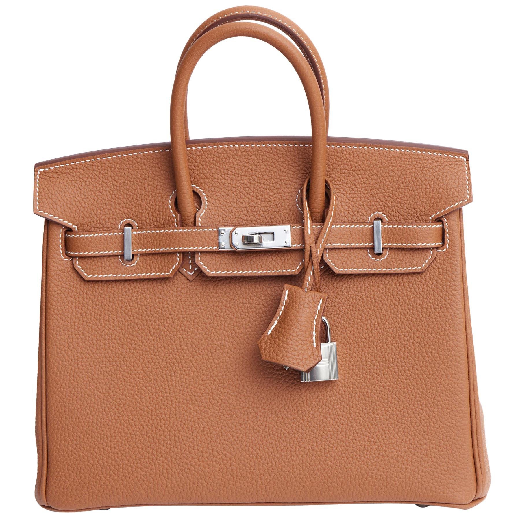 エルメス バーキン 25 Gold トゴ シルバー金具 HERMES BIRKIN 25 GOLD TOGO SILVER HARDWARE