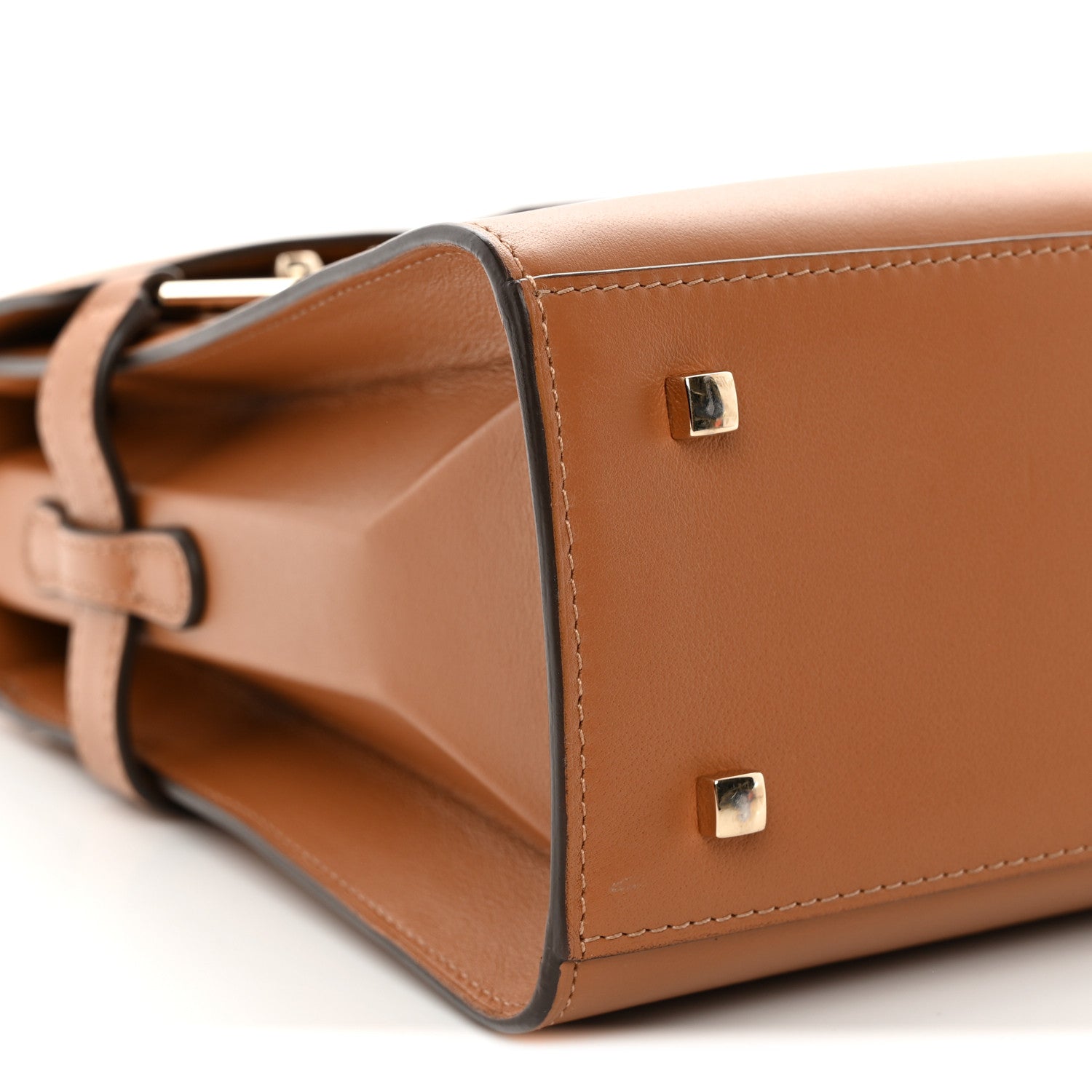 デルヴォー タンペート MM ハンドバッグ Camel カーフスキン ゴールド金具 DELVAUX TEMPETE MM HANDBAG CAMEL CALFSKIN GOLD HARDWARE