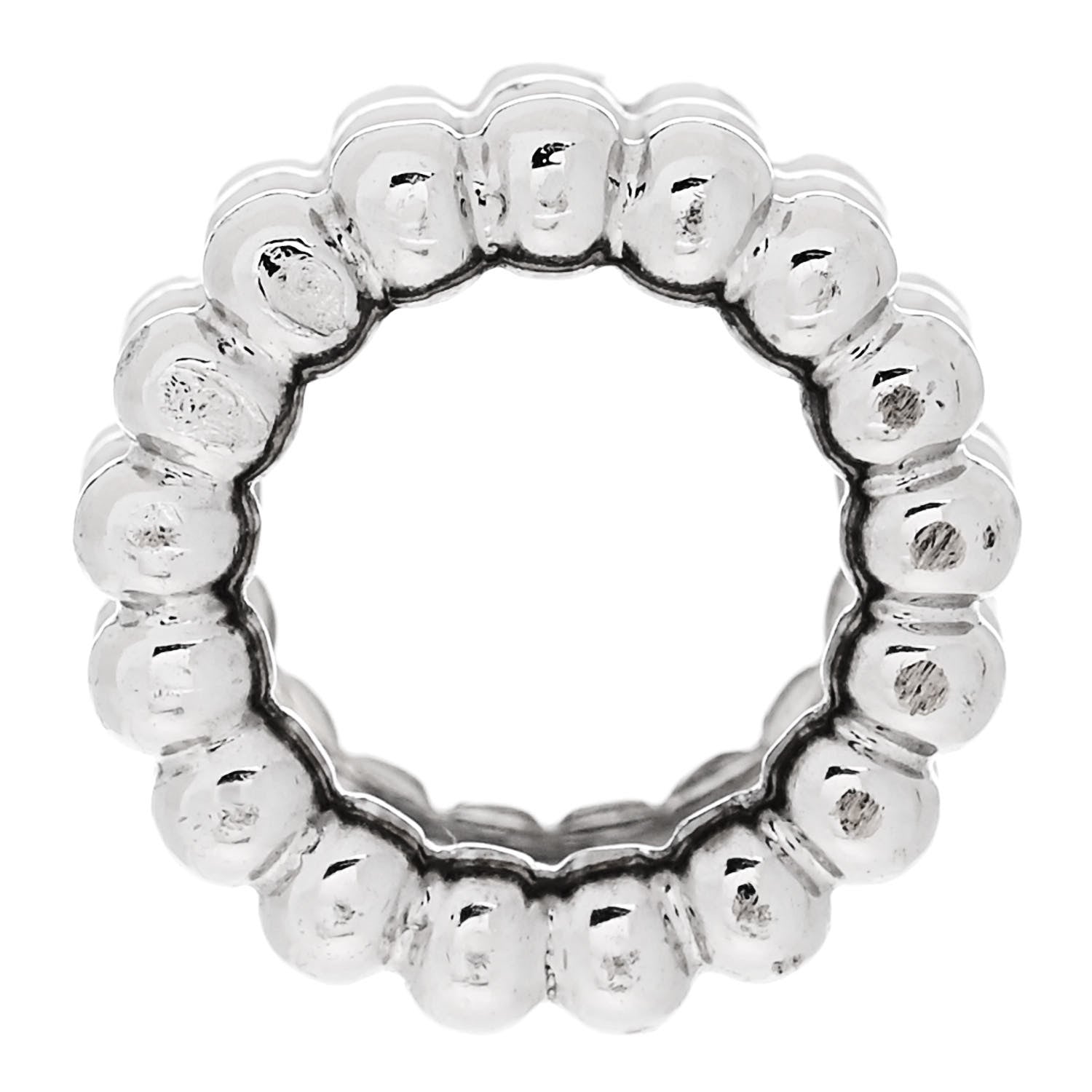 ヴァンクリーフ&アーペル 18Kホワイトゴールド ペルレ 3連ペンダント