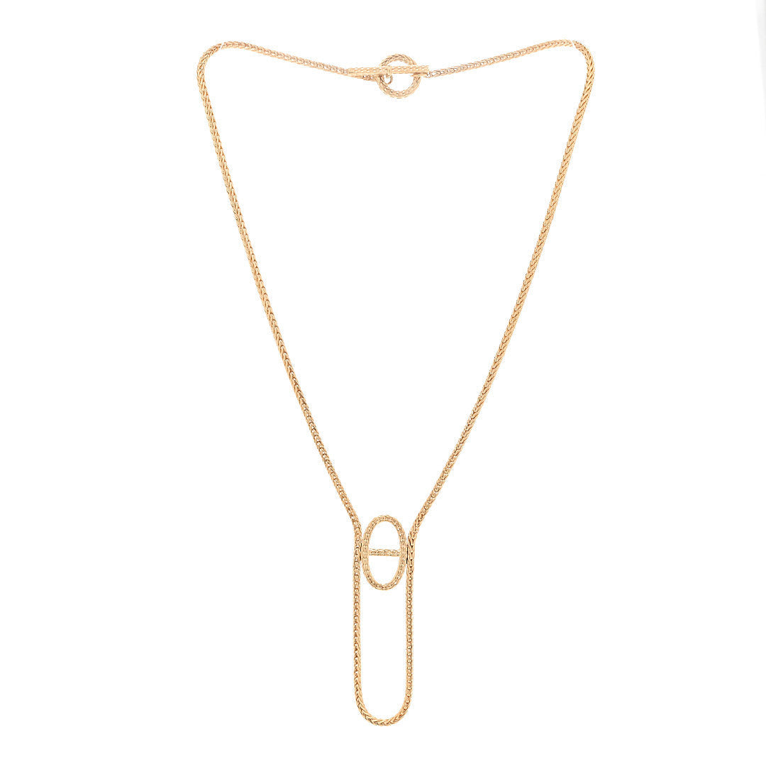 エルメス シェーヌダンクル ネックレス 18K イエローゴールド HERMES CHAINE D'ANCRE NECKLACE 18K YELLOW GOLD