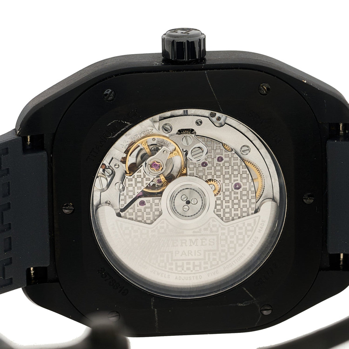 エルメス H08 ウォッチ 39mm Graphene Nickel Noir HERMES H08 WATCH 39MM GRAPHENE NICKEL NOIR
