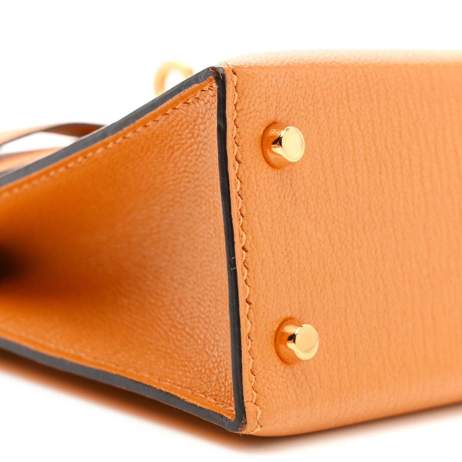 エルメス ミニケリー 20 外縫い Jaune D'or シェーブル シャムキラ ゴールド金具 HERMES MINI KELLY 20 SELLIER JAUNE D'OR CHEVRE CHAMKILA GOLD HARDWARE