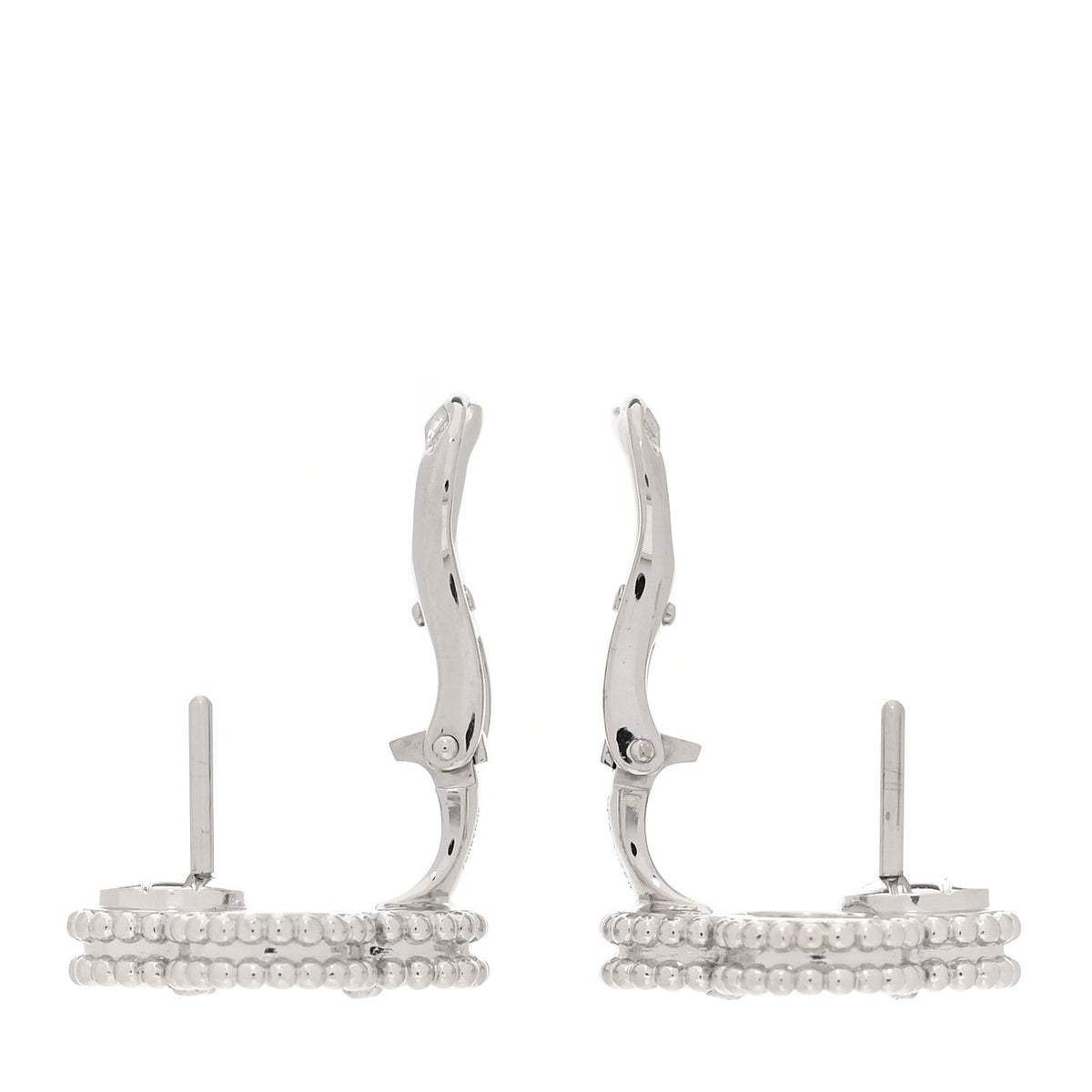 ヴァンクリーフ＆アーペル ヴィンテージアルハンブラ ピアス マザーオブパール 18K ホワイトゴールド VAN CLEEF & ARPELS VINTAGE ALHAMBRA EARRINGS MOTHER OF PEARL 18K WHITE GOLD
