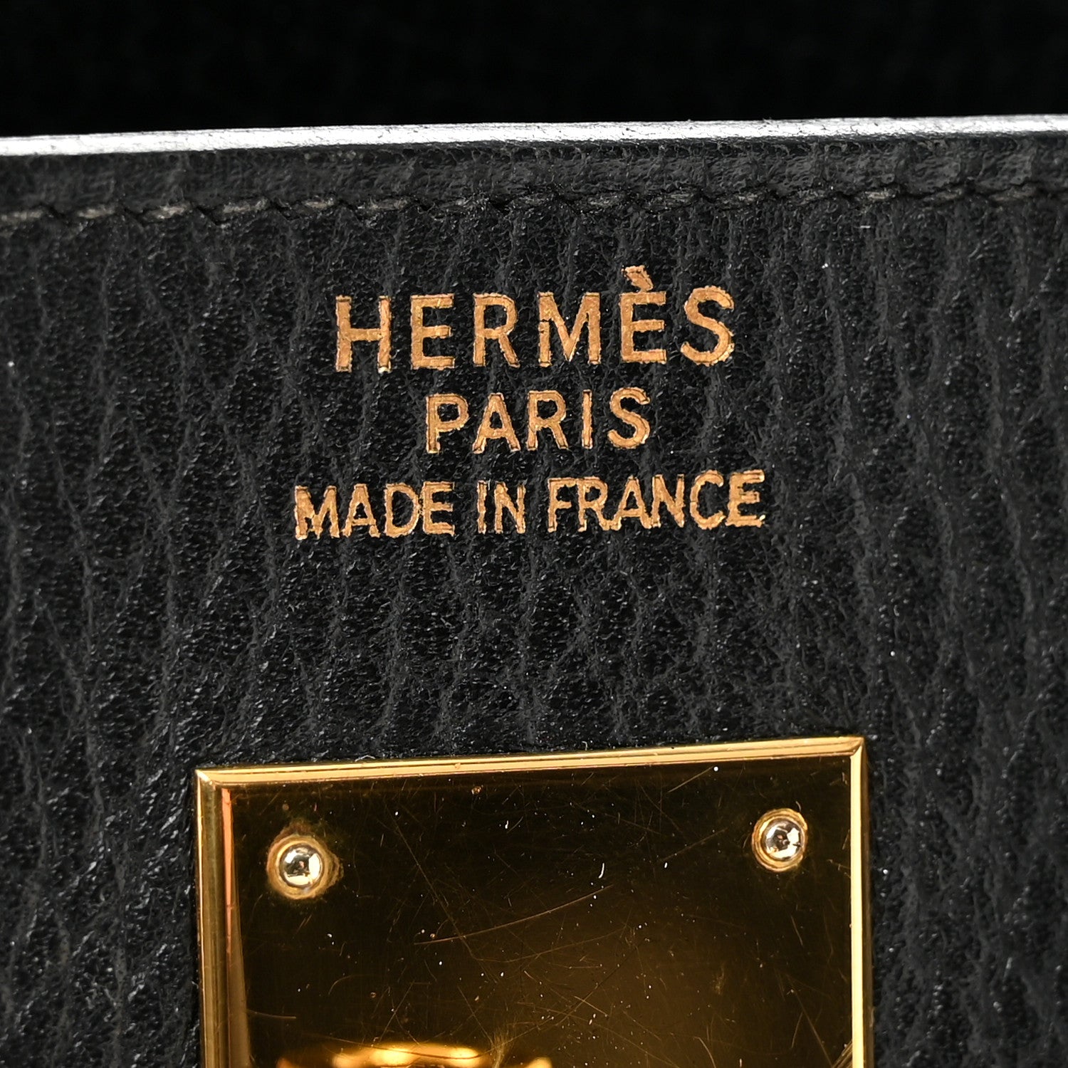 エルメス バーキン 32 オータクロア HAC Black アルデンヌ ゴールド金具 HERMES BIRKIN 32 HAC BLACK ARDENNES GOLD HARDWARE