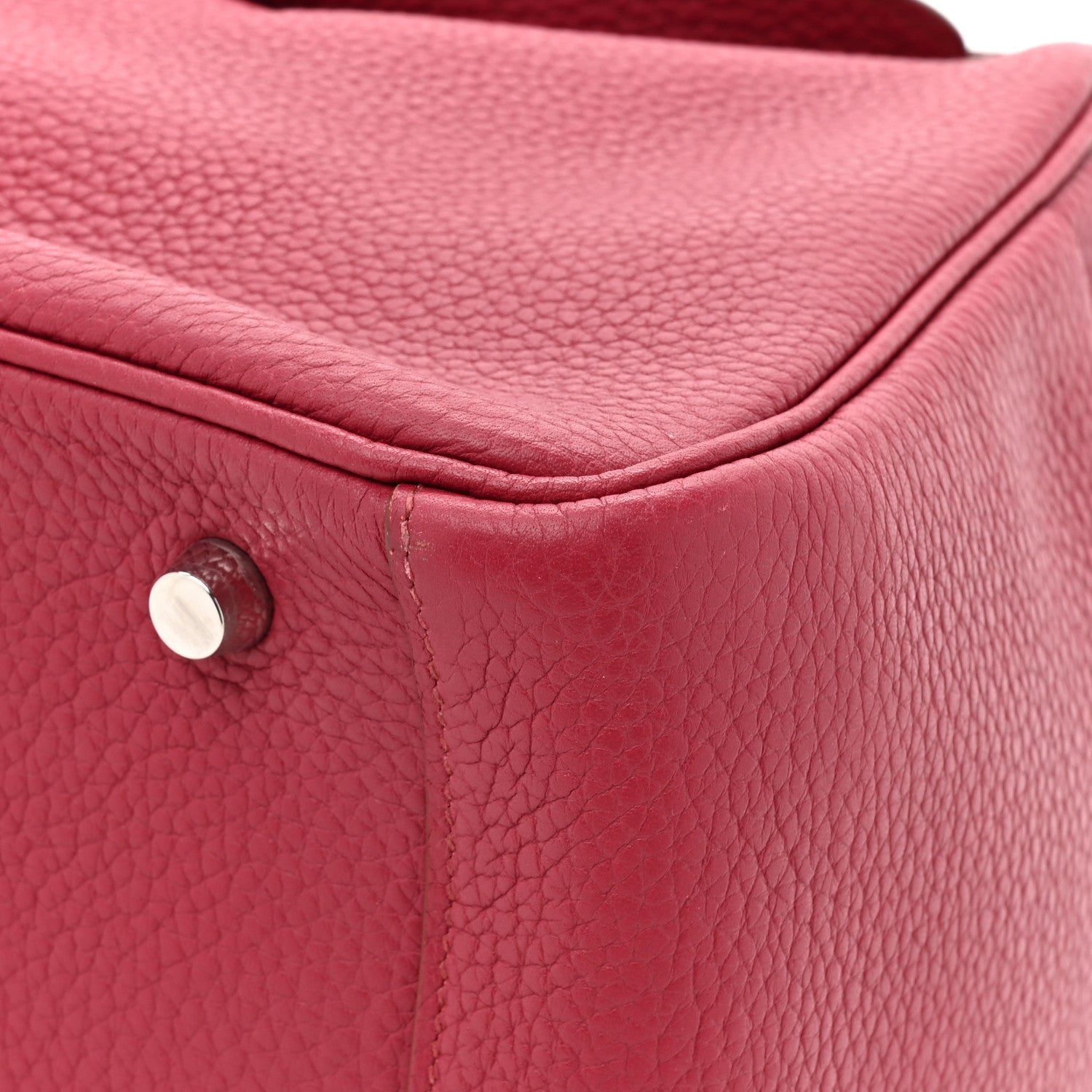HERMES LINDY 30 RUBIS TAURILLON CLEMENCE SILVER HARDWARE