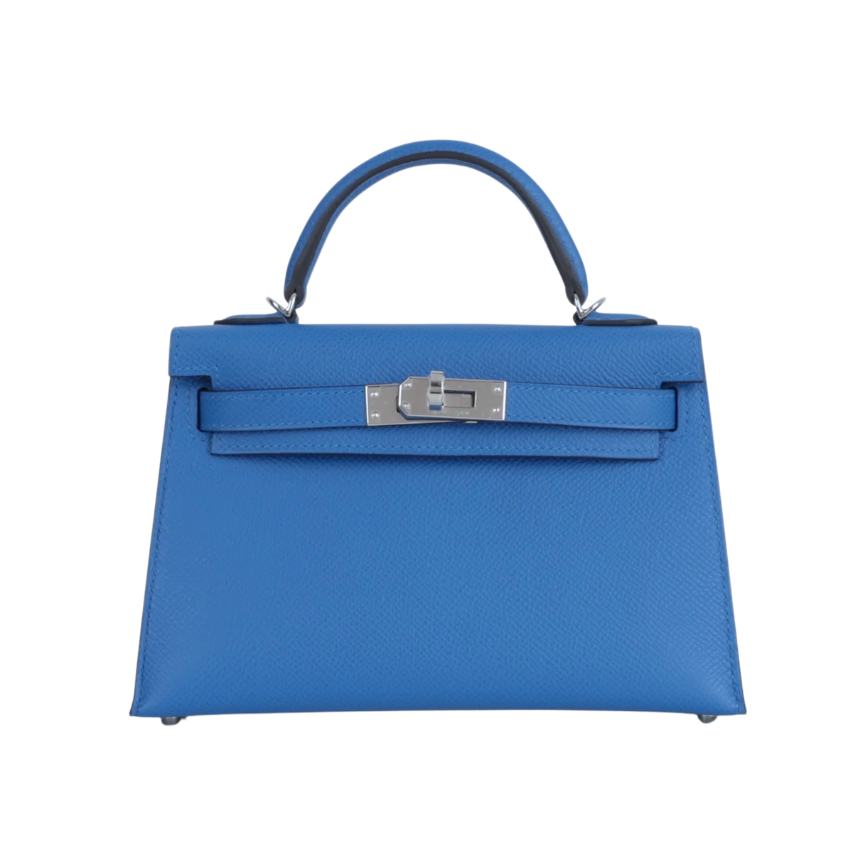 エルメス ミニケリー 20 外縫い ブルーゼリージュ エプソン シルバー金具 HERMES MINI KELLY 20 SELLIER BLEU ZELLIGE EPSOM SILVER HARDWARE