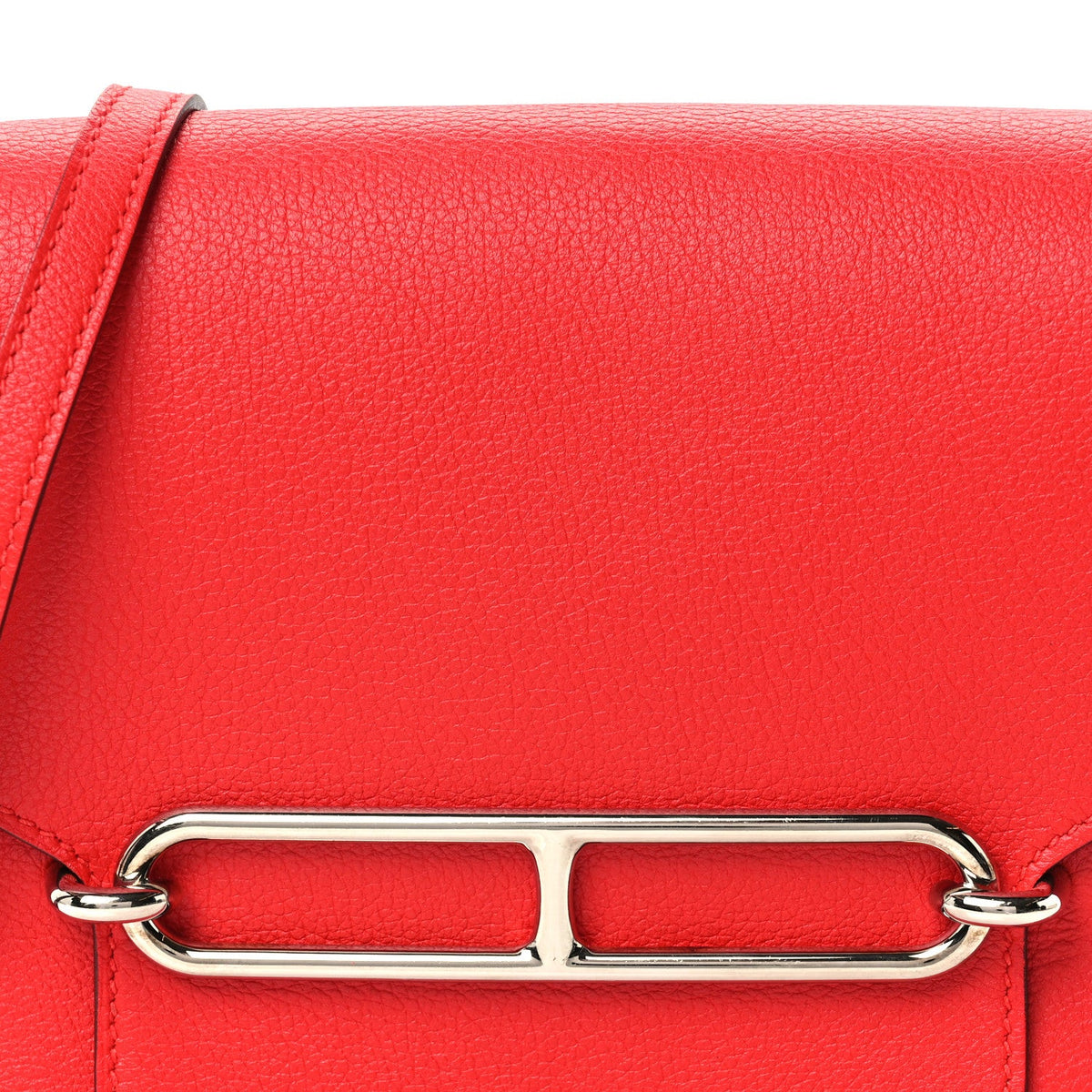 エルメス ミニルリ Rouge De Coeur エバーカラー シルバー金具 HERMES ROULIS ROUGE DE COEUR EVERCOLOR SILVER HARDWARE