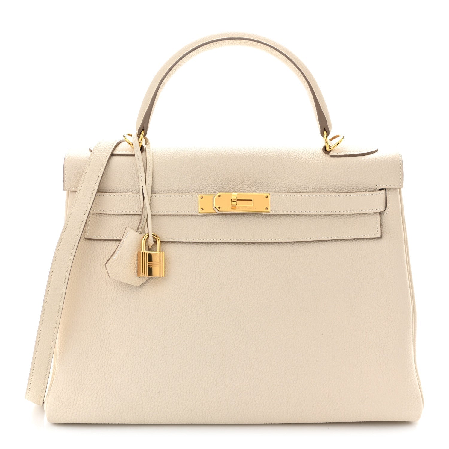 エルメス ケリー 32 内縫い Craie トゴ ゴールド金具 HERMES KELLY 32 RETOURNE CRAIE TOGO GOLD HARDWARE