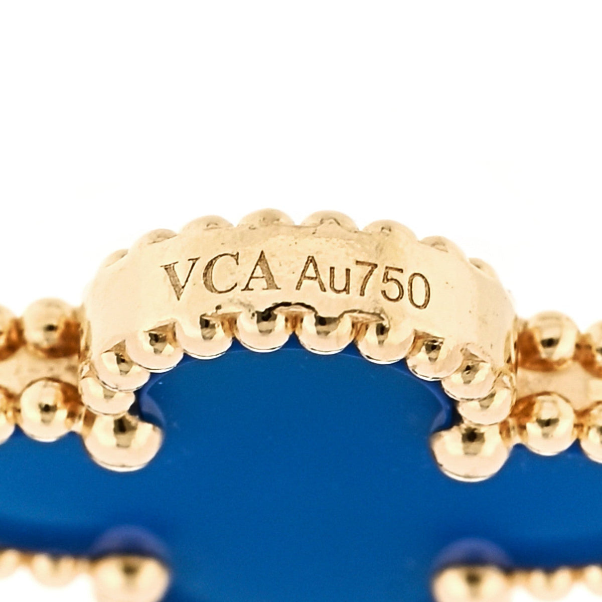 ヴァンクリーフ＆アーペル ヴィンテージアルハンブラ 5モチーフ ブレスレット ブルーアゲート 18K イエローゴールド VAN CLEEF & ARPELS VINTAGE ALHAMBRA 5 MOTIFS BRACELET BLUE AGATE 18K YELLOW GOLD