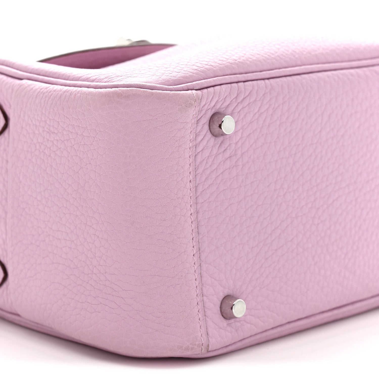 エルメス ミニリンディ 20 Mauve Sylvestre トリヨンクレマンス シルバー金具 HERMES MINI LINDY 20 MAUVE SYLVESTRE TAURILLON CLEMENCE SILVER HARDWARE