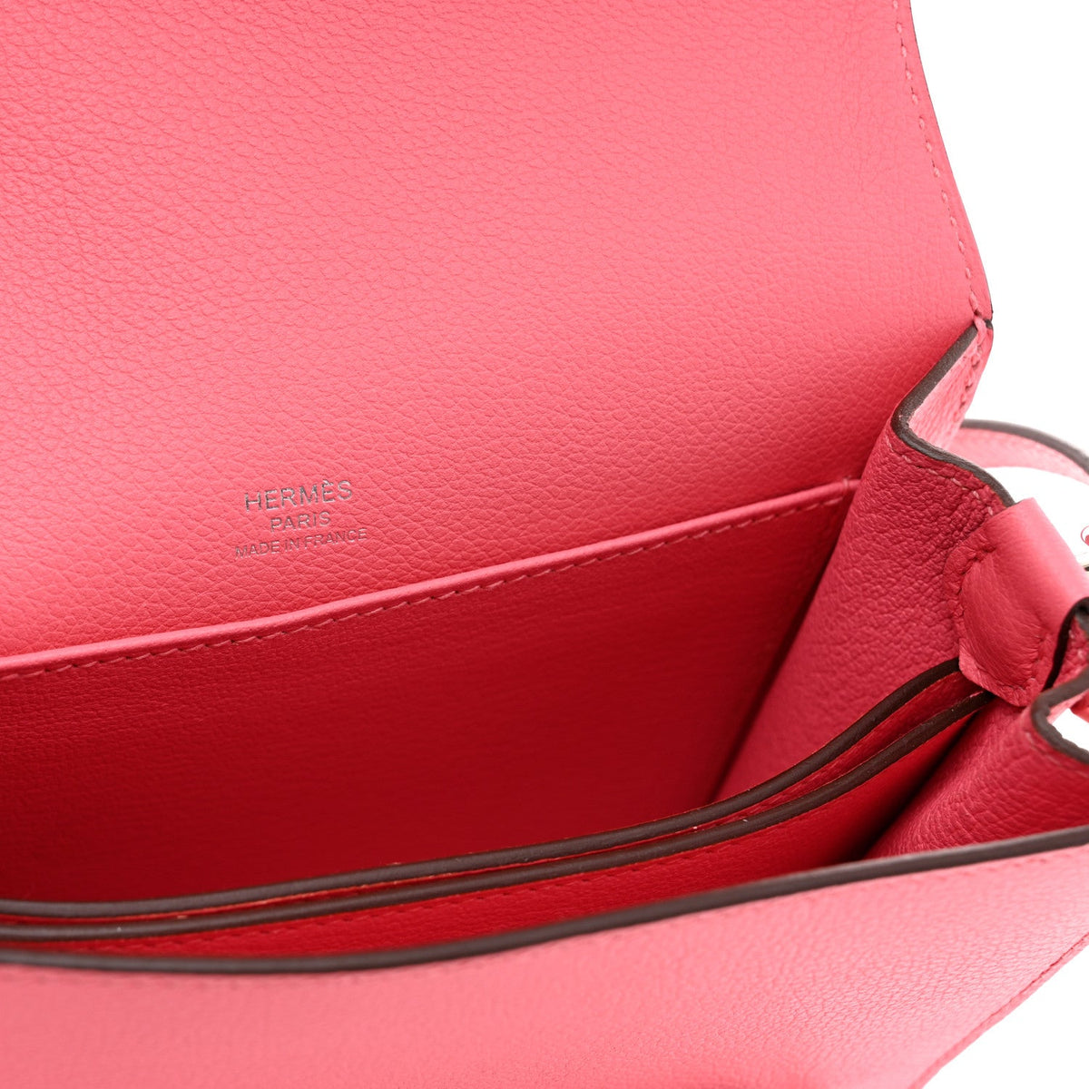 エルメス ミニルリ Rose Azalee エバーカラー シルバー金具 HERMES ROULIS ROSE AZALEE EVERCOLOR SILVER HARDWARE