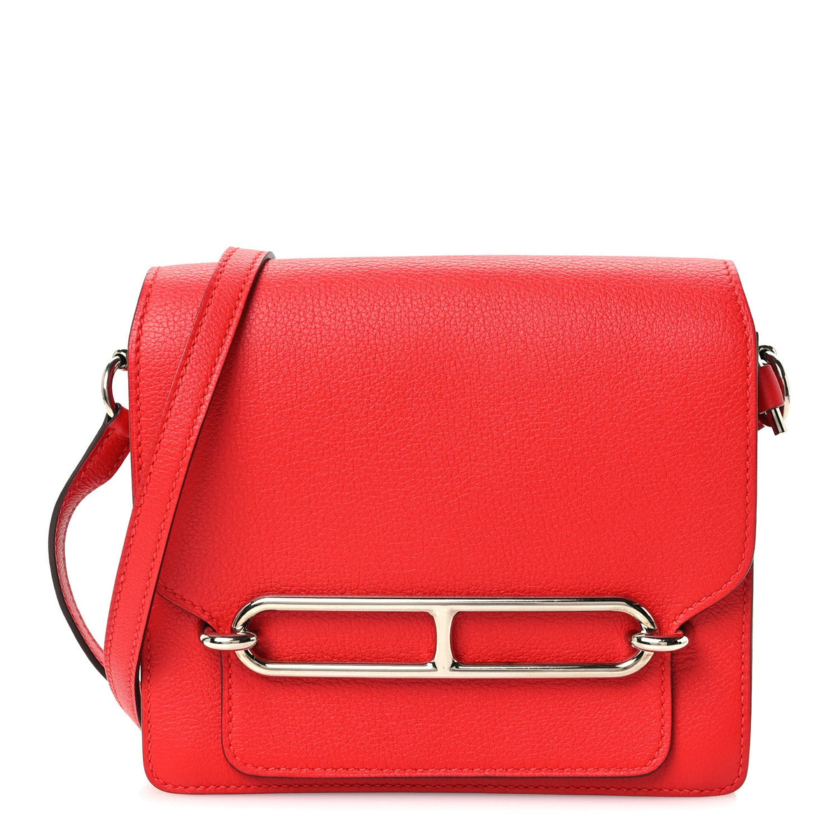 エルメス ミニルリ Rouge De Coeur エバーカラー シルバー金具 HERMES ROULIS ROUGE DE COEUR EVERCOLOR SILVER HARDWARE