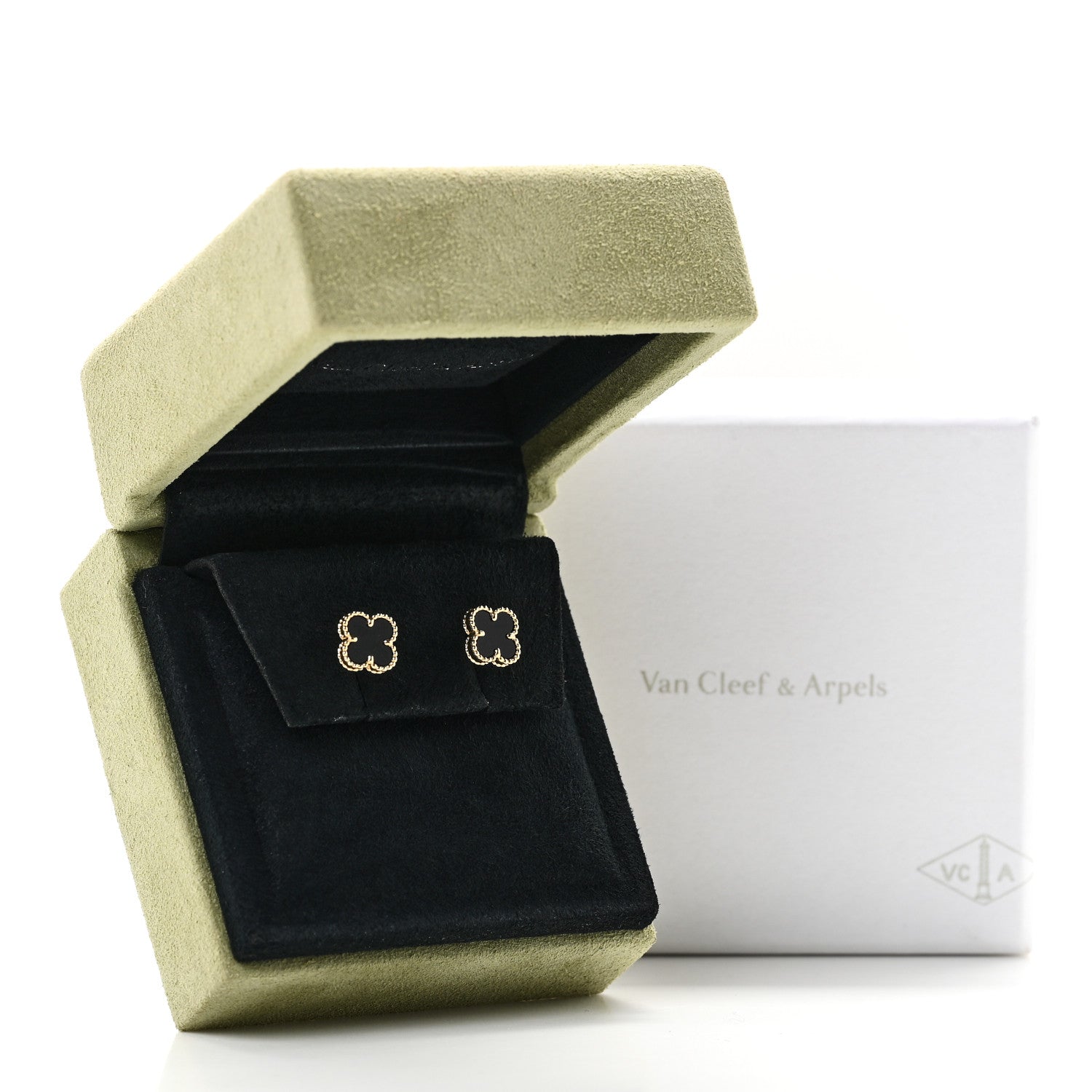 ヴァンクリーフ＆アーペル スウィートアルハンブラ ピアス ブラックオニキス 18K イエローゴールド VAN CLEEF & ARPELS SWEET ALHAMBRA EARRINGS BLACK ONYX 18K YELLOW GOLD