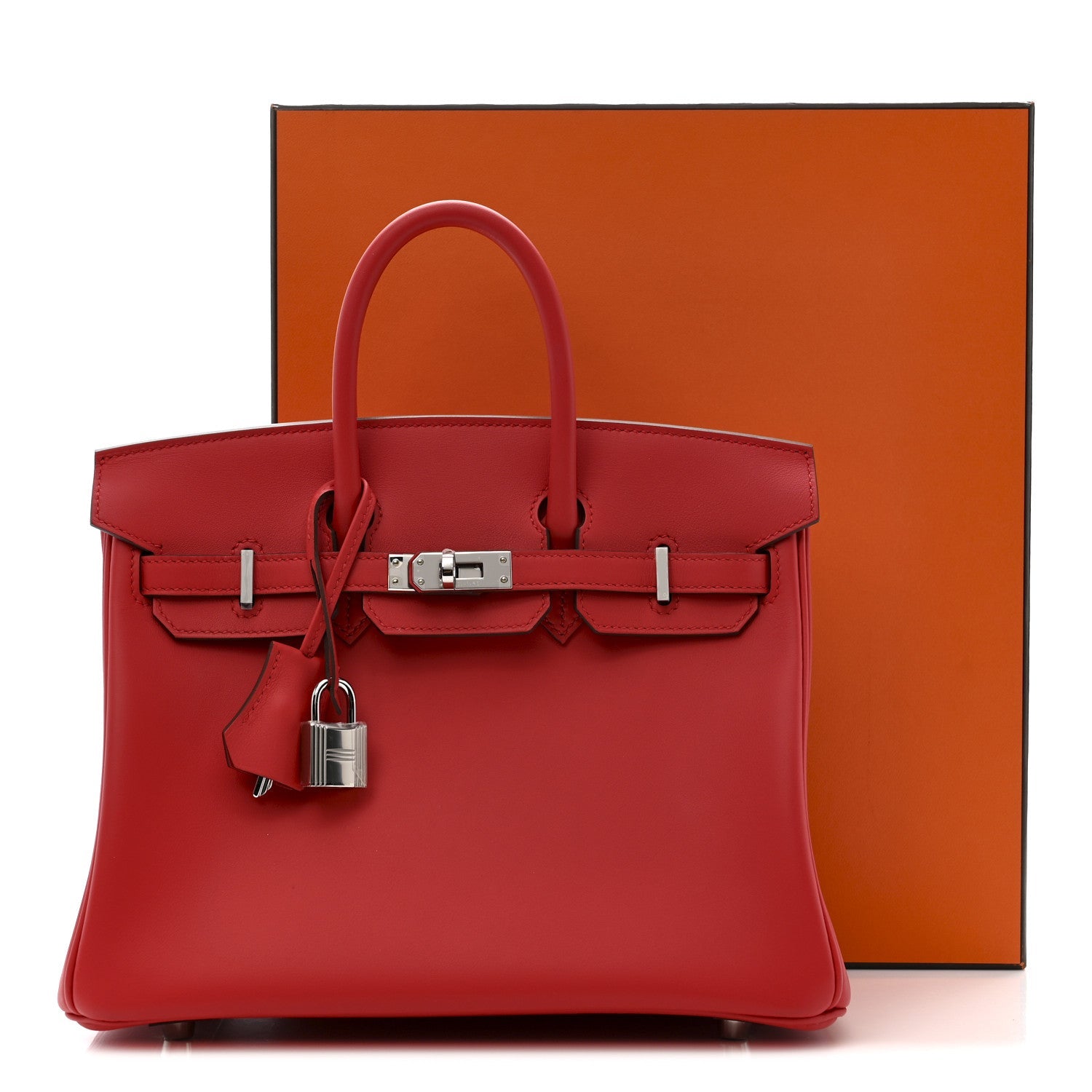 エルメス バーキン 25 Rouge Piment スイフト シルバー金具 HERMES BIRKIN 25 ROUGE PIMENT SWIFT SILVER HARDWARE