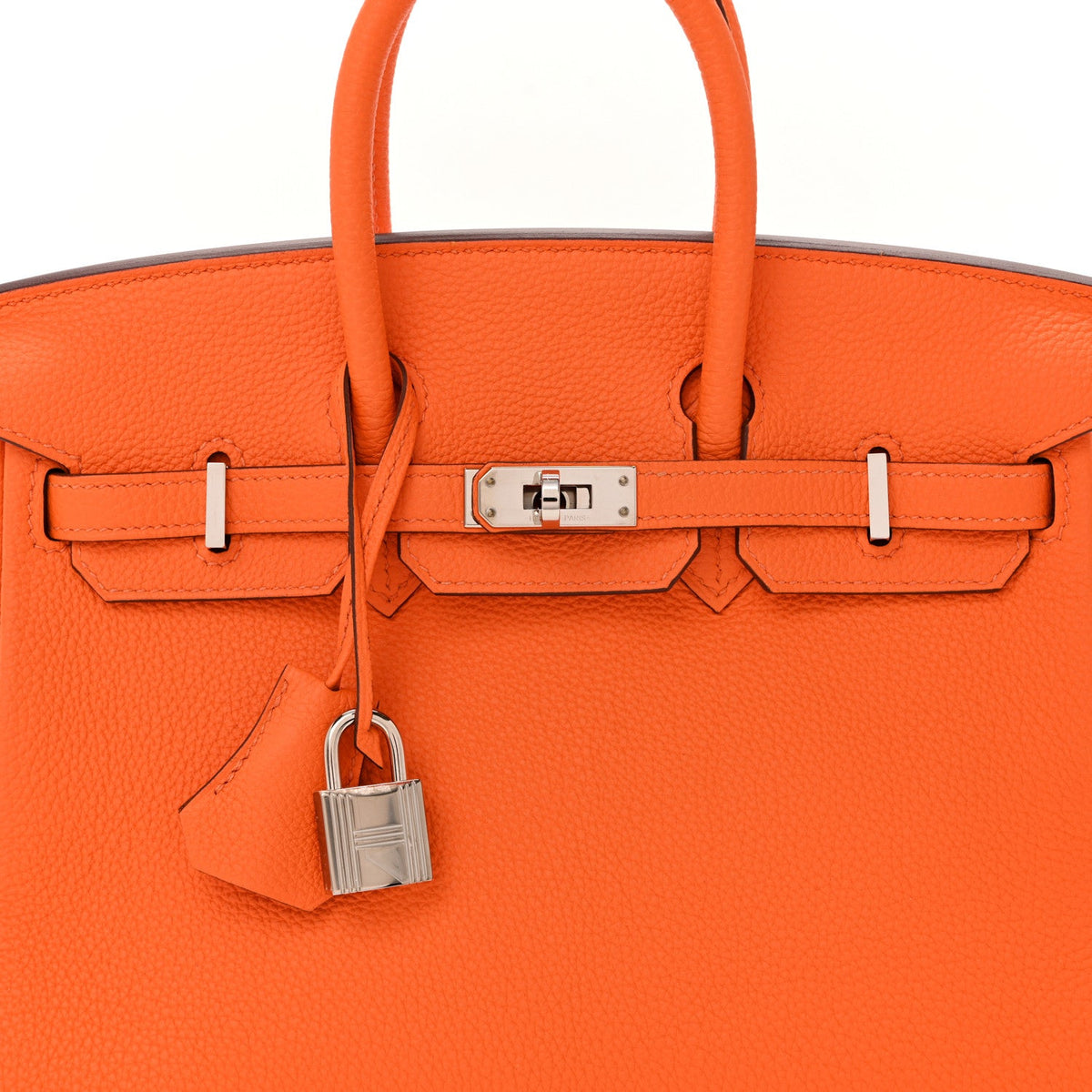 エルメス バーキン 25 Orange Minium トゴ シルバー金具 HERMES BIRKIN 25 ORANGE MINIUM TOGO SILVER HARDWARE