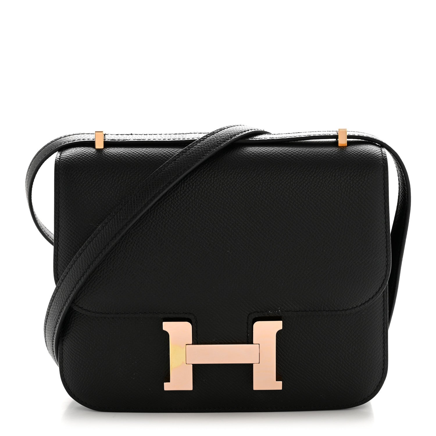 エルメス  ミニコンスタンス 18 Black エプソン ローズゴールド金具 HERMES MINI CONSTANCE 18 BLACK EPSOM ROSE GOLD HARDWARE