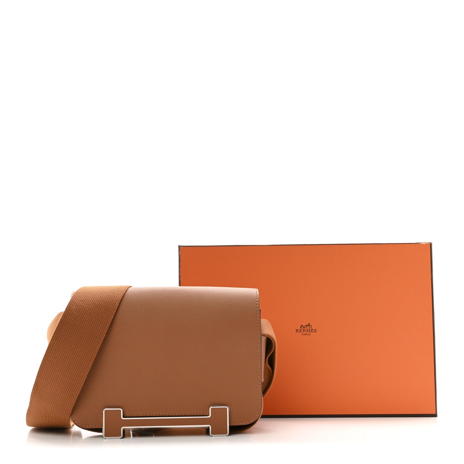 エルメス ゲタ Gold エバーカラー シルバー金具 HERMES GETA GOLD EVERCOLOR SILVER HARDWARE