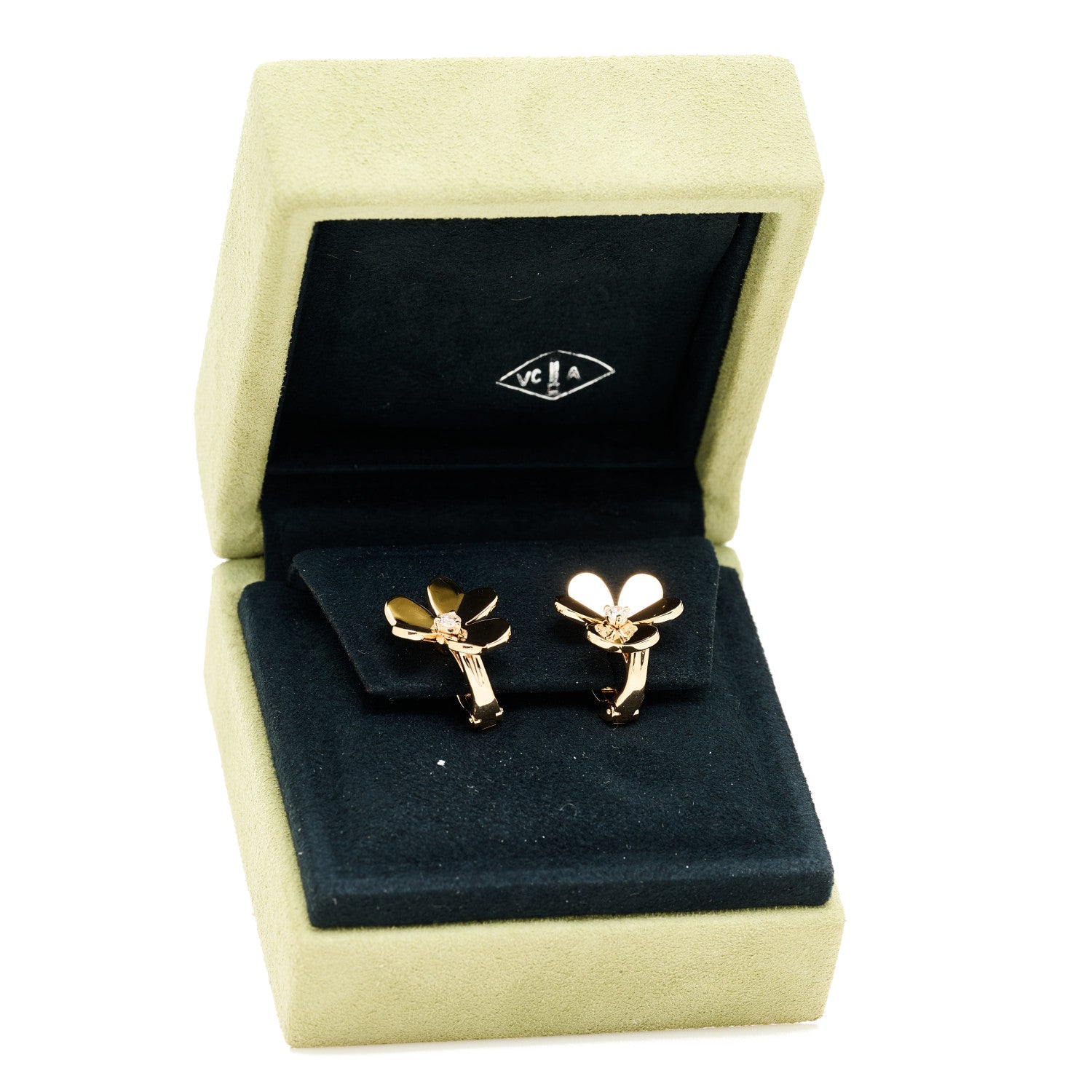 ヴァンクリーフ＆アーペル スモール フリヴォル ピアス ダイヤモンド 18K ローズゴールド VAN CLEEF & ARPELS SMALL FRIVOLE EARRINGS DIAMOND 18K ROSE GOLD