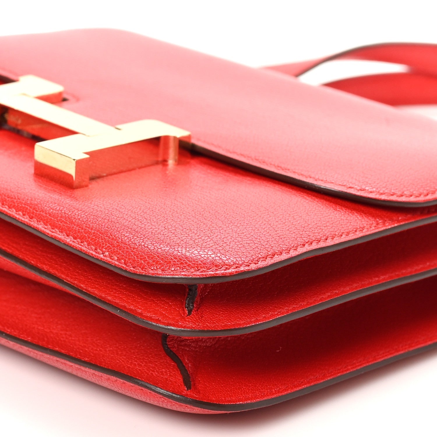 エルメス コンスタンス 18 Rouge De Coeur シェーブル ゴールド金具 HERMES CONSTANCE 18 ROUGE DE COEUR CHEVRE MYSORE GOLD HARDWARE
