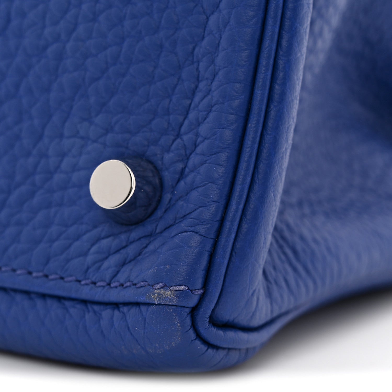 エルメス ケリー32 内縫い Bleu Electrique トリヨンクレマンス シルバー金具 HERMES KELLY32 RETOURNE BLEU ELECTRIQUE TAURILLON CLEMENCE SILVER HARDWARE
