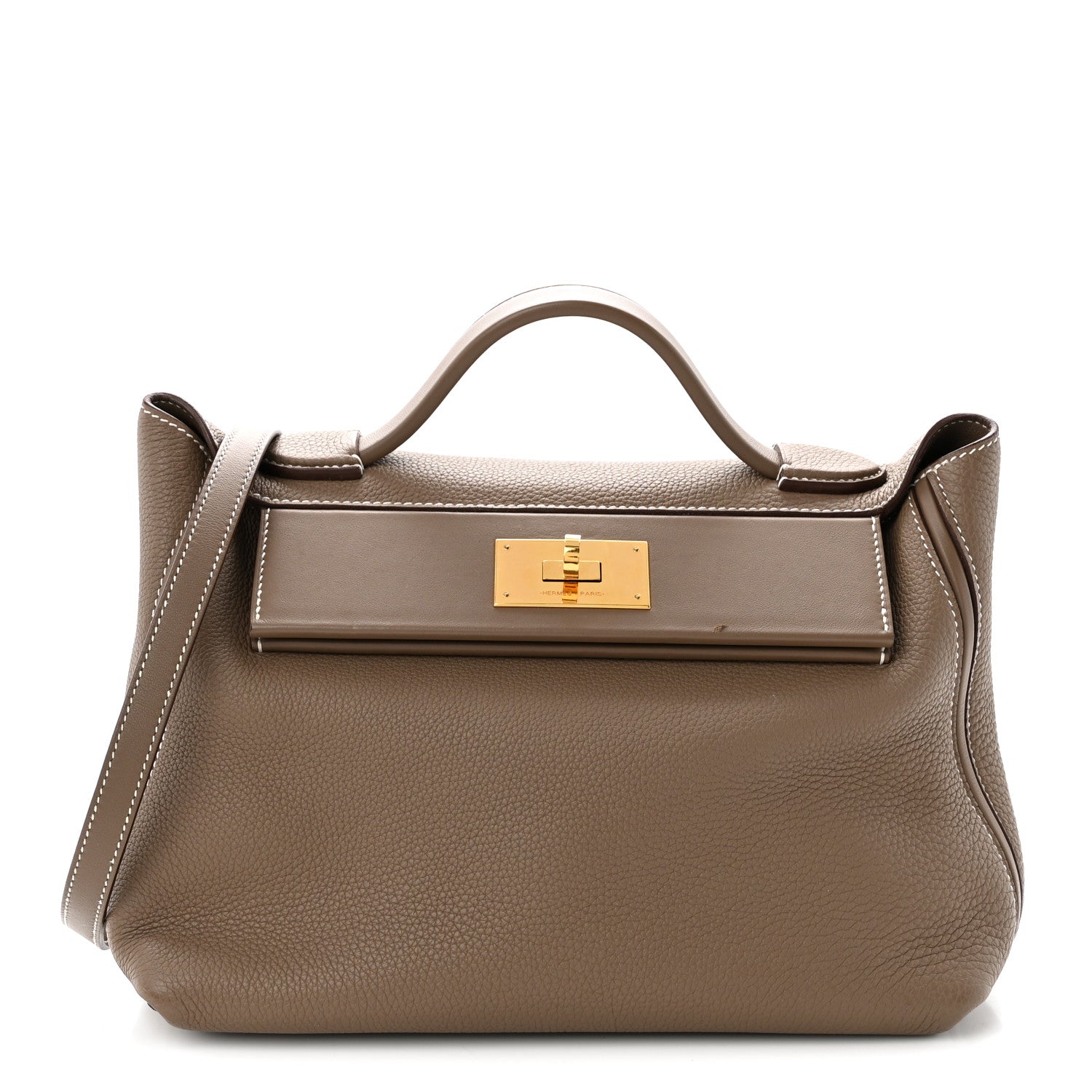 エルメス 24/24 ヴァンキャトル 29 Etoupe スイフト / トゴ ゴールド金具 HERMES 24/24 29 ETOUPE SWIFT / TOGO GOLD HARDWARE