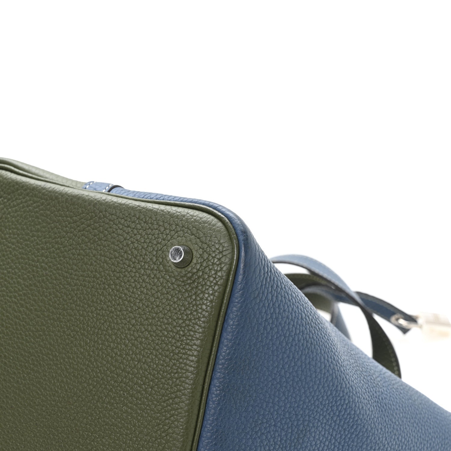エルメス ピコタンロック MM 22 Bleu Thalassa Canopee トリヨンクレマンス シルバー金具 HERMES PICOTIN LOCK MM 22 BLEU THALASSA CANOPEE TAURILLON CLEMENCE SILVER HARDWARE