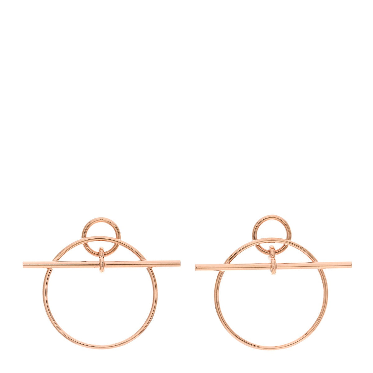 エルメス ループ ピアス 18K ローズゴールド HERMES LOOP EARRINGS 18K ROSE GOLD