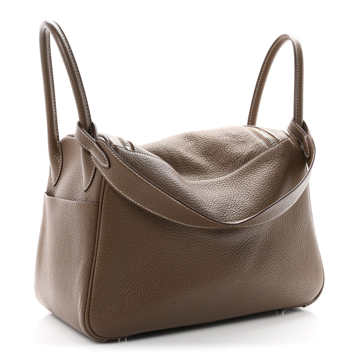 エルメス リンディ 30 Etoupe トリヨンクレマンス シルバー金具 HERMES LINDY 30 ETOUPE TAURILLON CLEMENCE SILVER HARDWARE