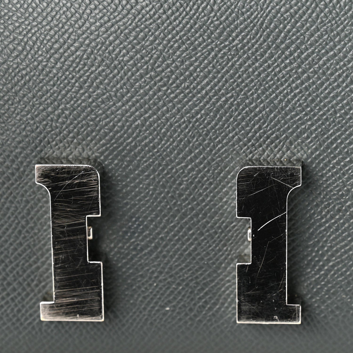 Hermès Mini Constance 18 Bleu Orage Epsom Silver Hardware