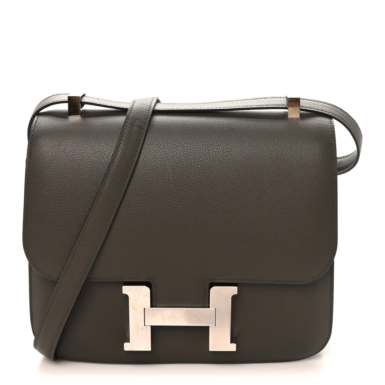 エルメス コンスタンス 24 Vert De Gris エバーカラー シルバー金具 HERMES CONSTANCE 24 VERT DE GRIS EVERCOLOR SILVER HARDWARE