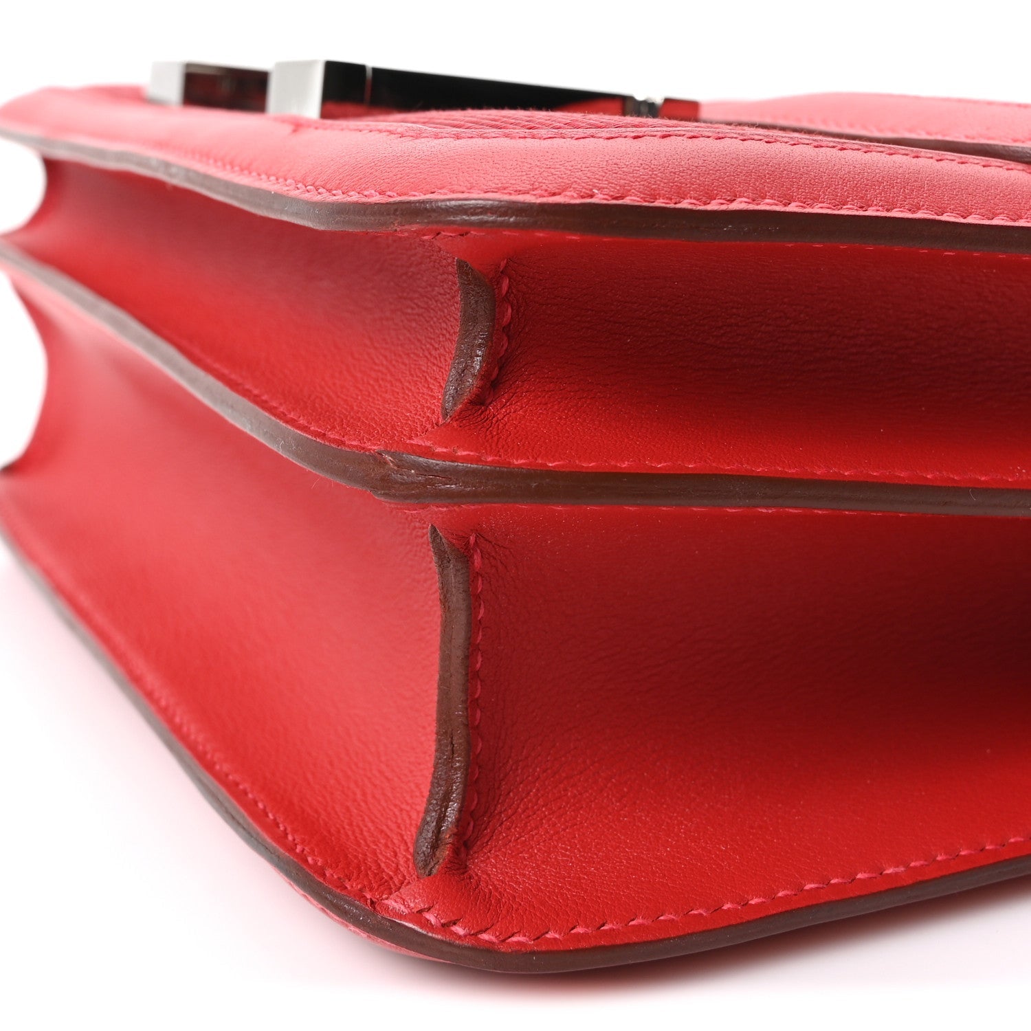 エルメス コンスタンス 24 Rouge Casaque スイフト シルバー金具 HERMES CONSTANCE 24 ROUGE CASAQUE SWIFT SILVER HARDWARE