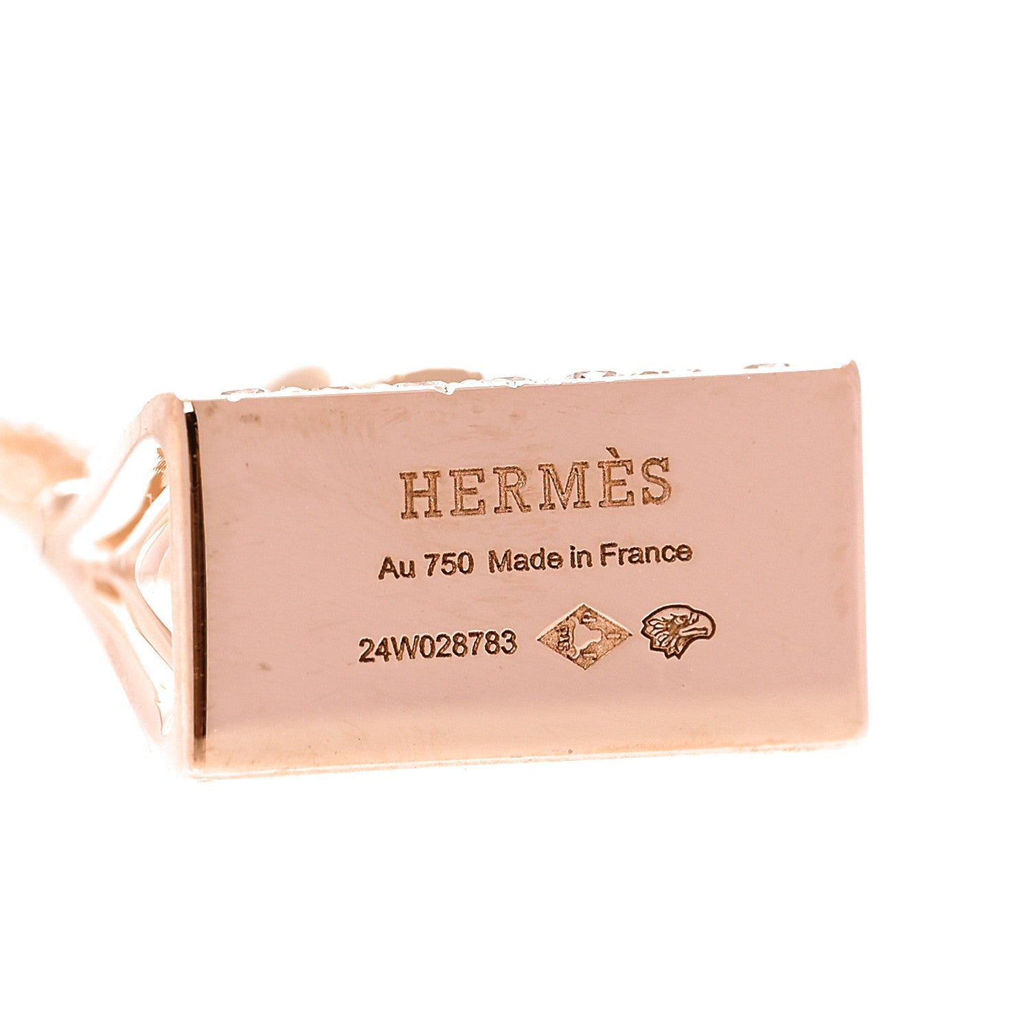 エルメス バーキンアミュレット ペンダントネックレス 18Kローズゴールド HERMES 18K ROSE GOLD DIAMOND BIRKIN AMULETTES PENDANT NECKLACE