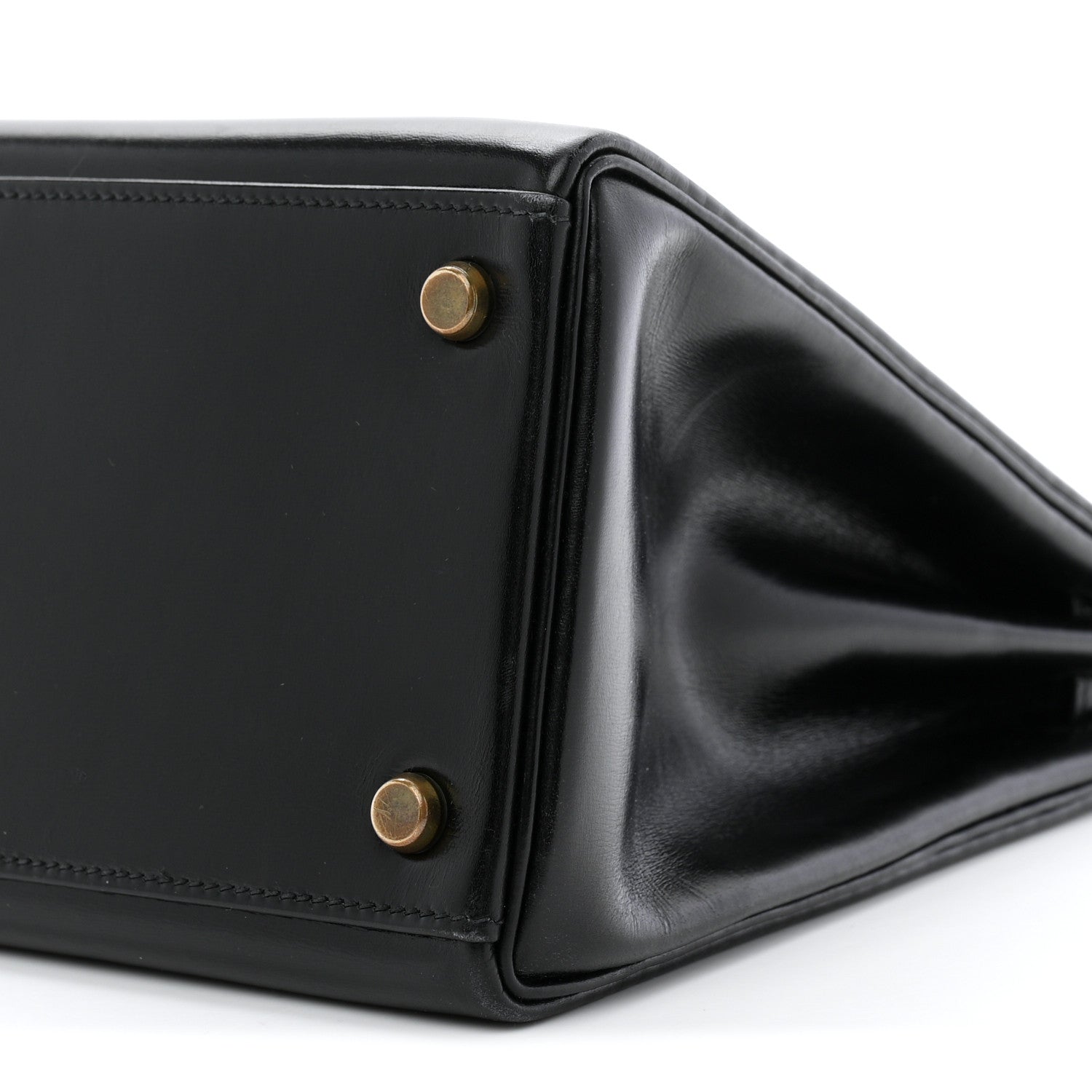 エルメス ケリー32 内縫い Black ボックス ゴールド金具 HERMES KELLY32 RETOURNE BLACK BOX GOLD HARDWARE