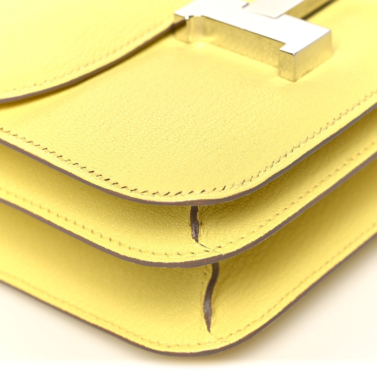 エルメス ミニコンスタンス 18 Limoncello シェーブルミゾール シルバー金具 HERMES MINI CONSTANCE 18 LIMONCELLO CHEVRE MYSORE SILVER HARDWARE