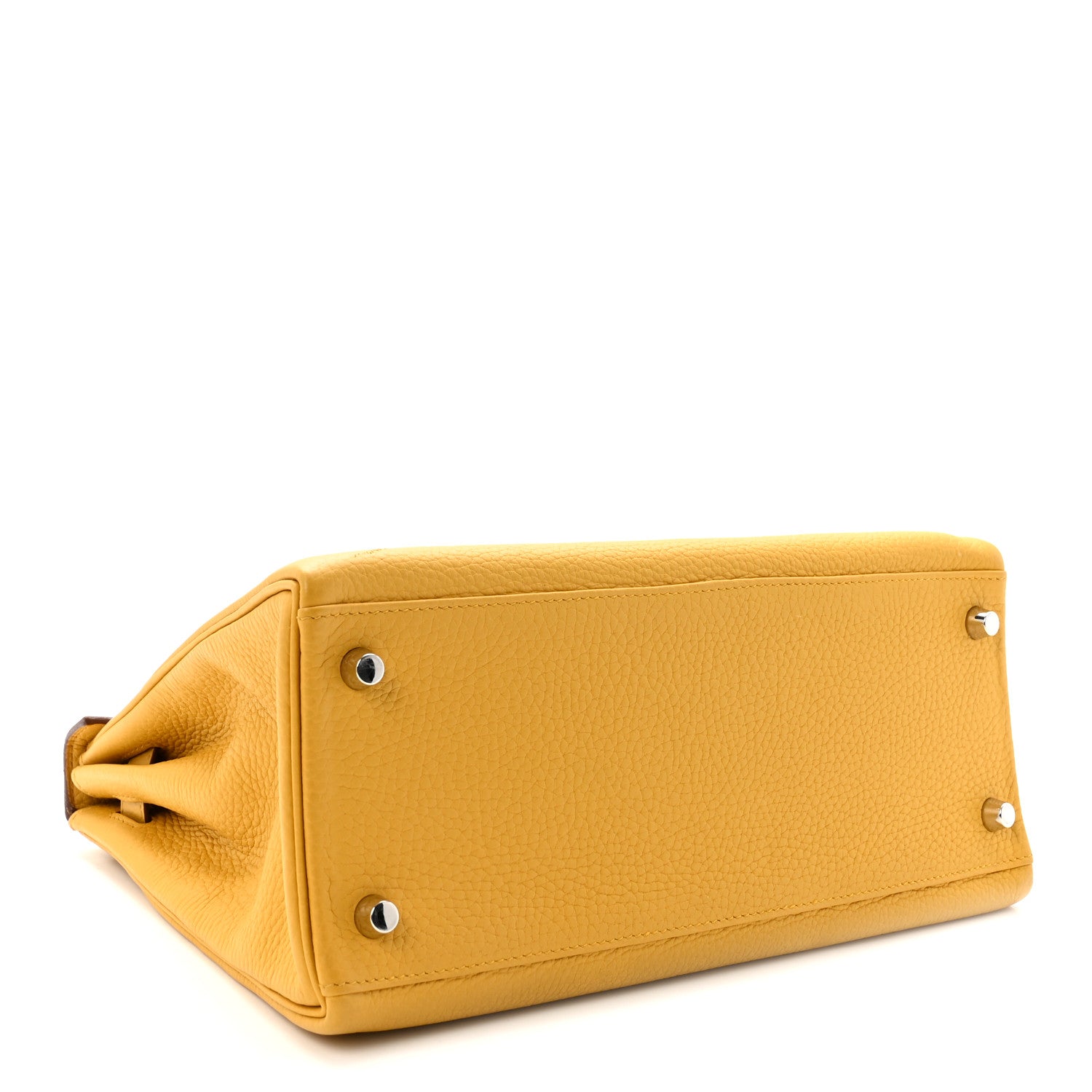 エルメス ケリー 28 内縫い Jaune Ambre トゴ シルバー金具 HERMES KELLY 28 RETOURNE JAUNE AMBRE TOGO SILVER HARDWARE