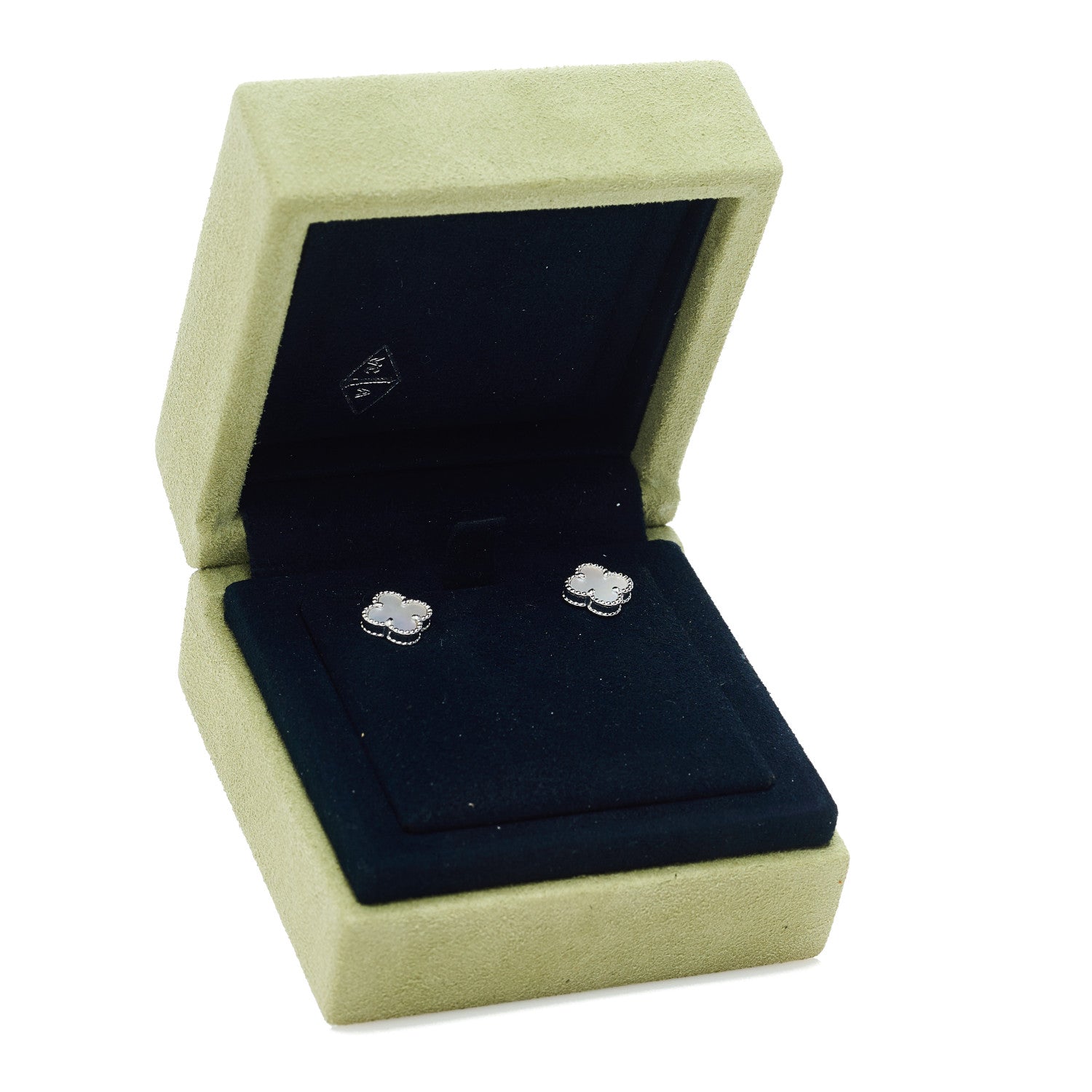 ヴァンクリーフ＆アーペル スウィートアルハンブラ ピアス マザーオブパール 18K ホワイトゴールド VAN CLEEF & ARPELS SWEET ALHAMBRA EARRINGS MOTHER OF PEARL 18K WHITE GOLD