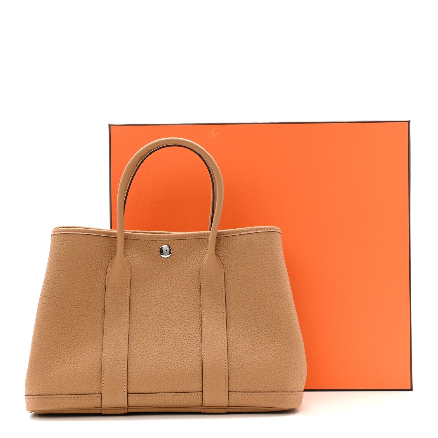 HERMES GARDEN PARTY 30 BISCUIT NEGONDA SILVER HARDWARE